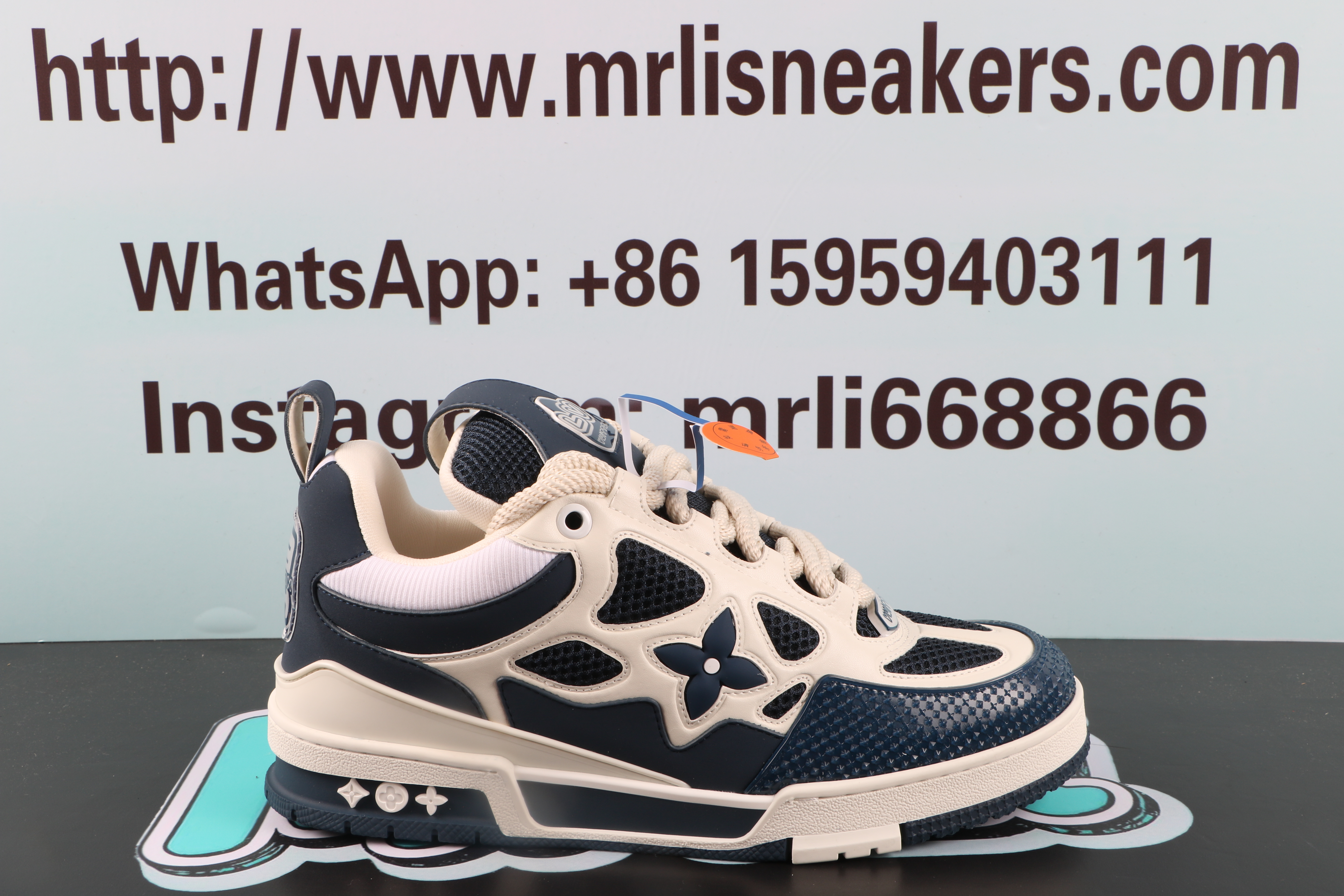 Louis Vuitton LV Skate Sneaker Marine White