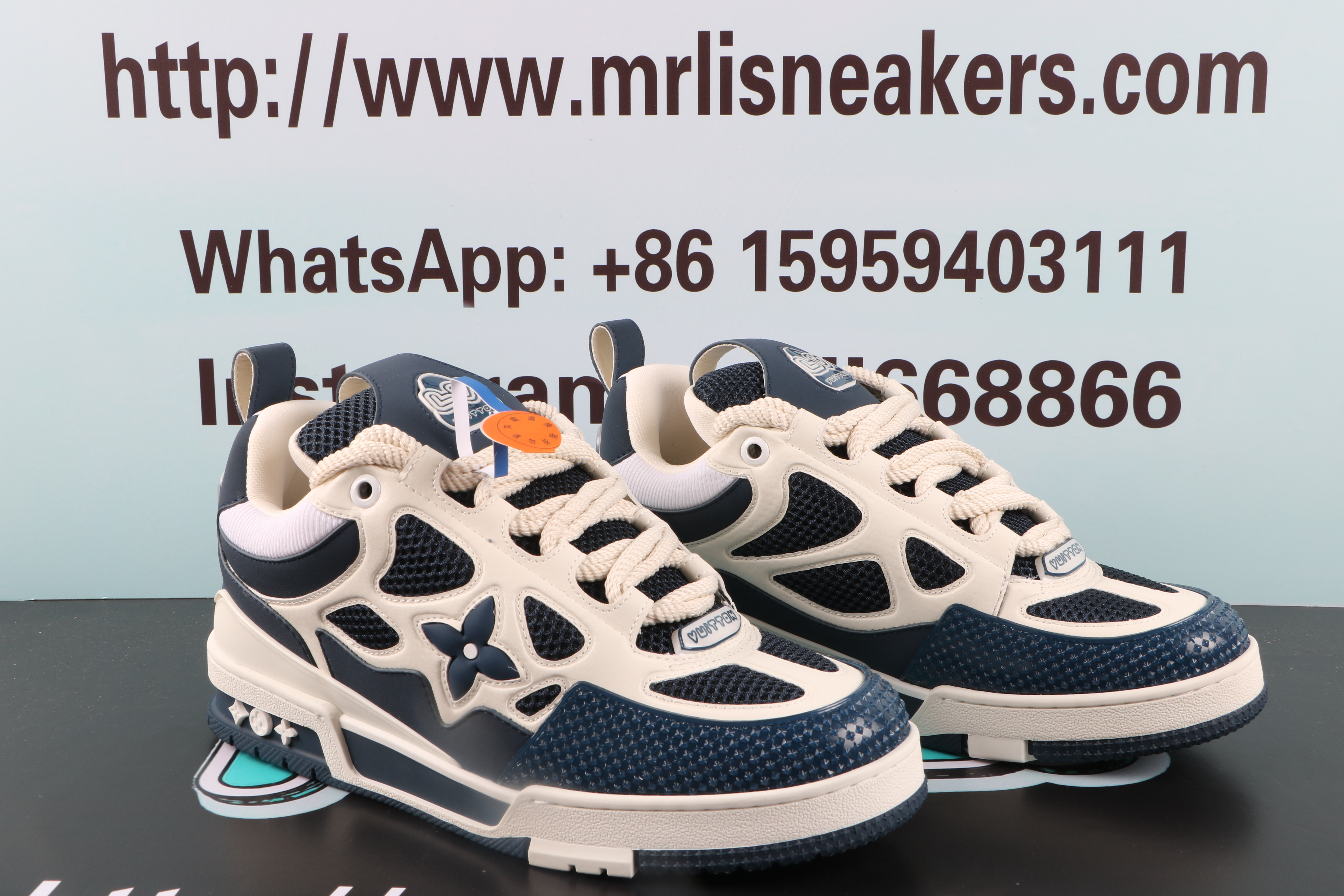 Louis Vuitton LV Skate Sneaker Marine White
