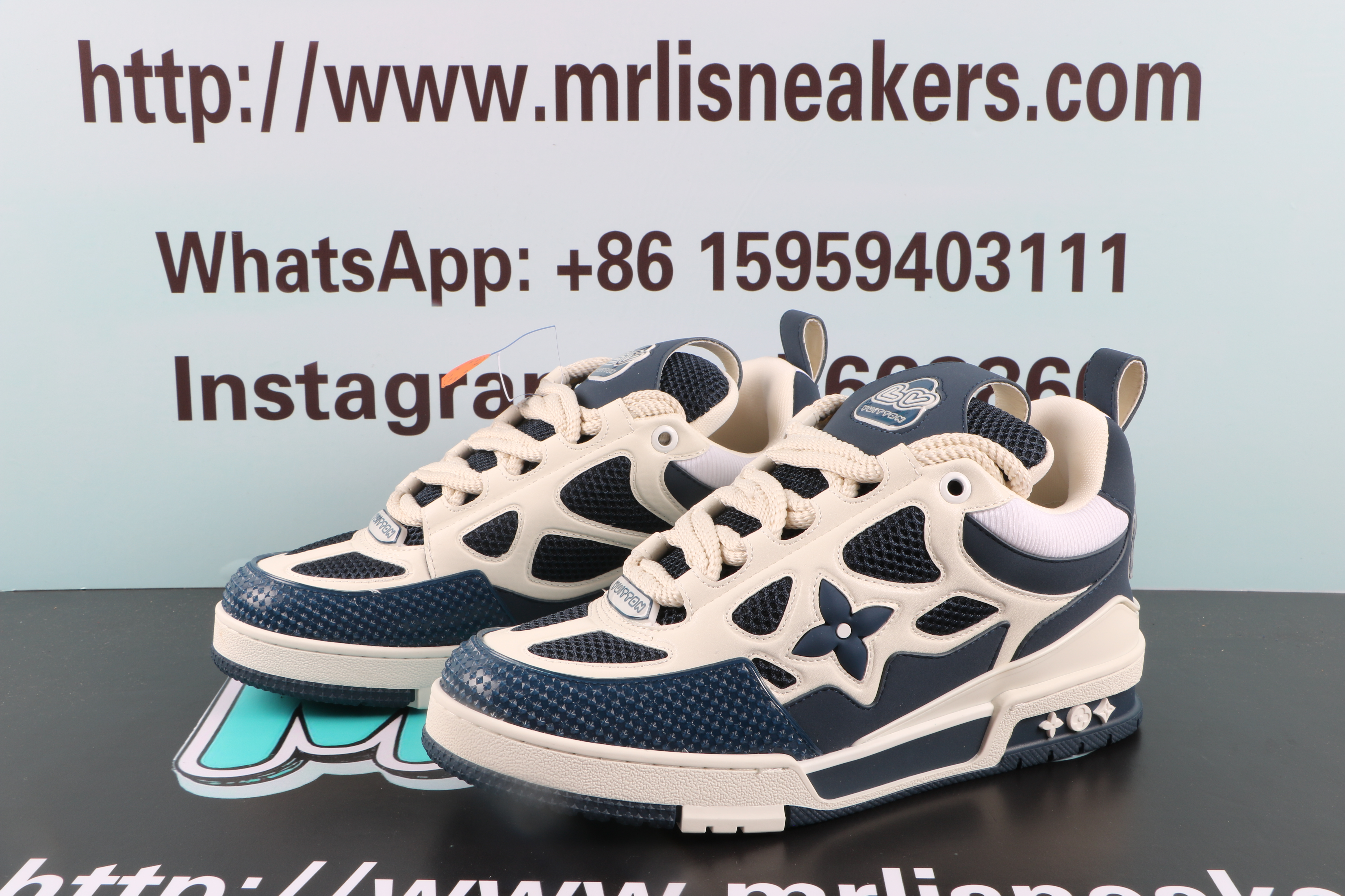 Louis Vuitton LV Skate Sneaker Marine White