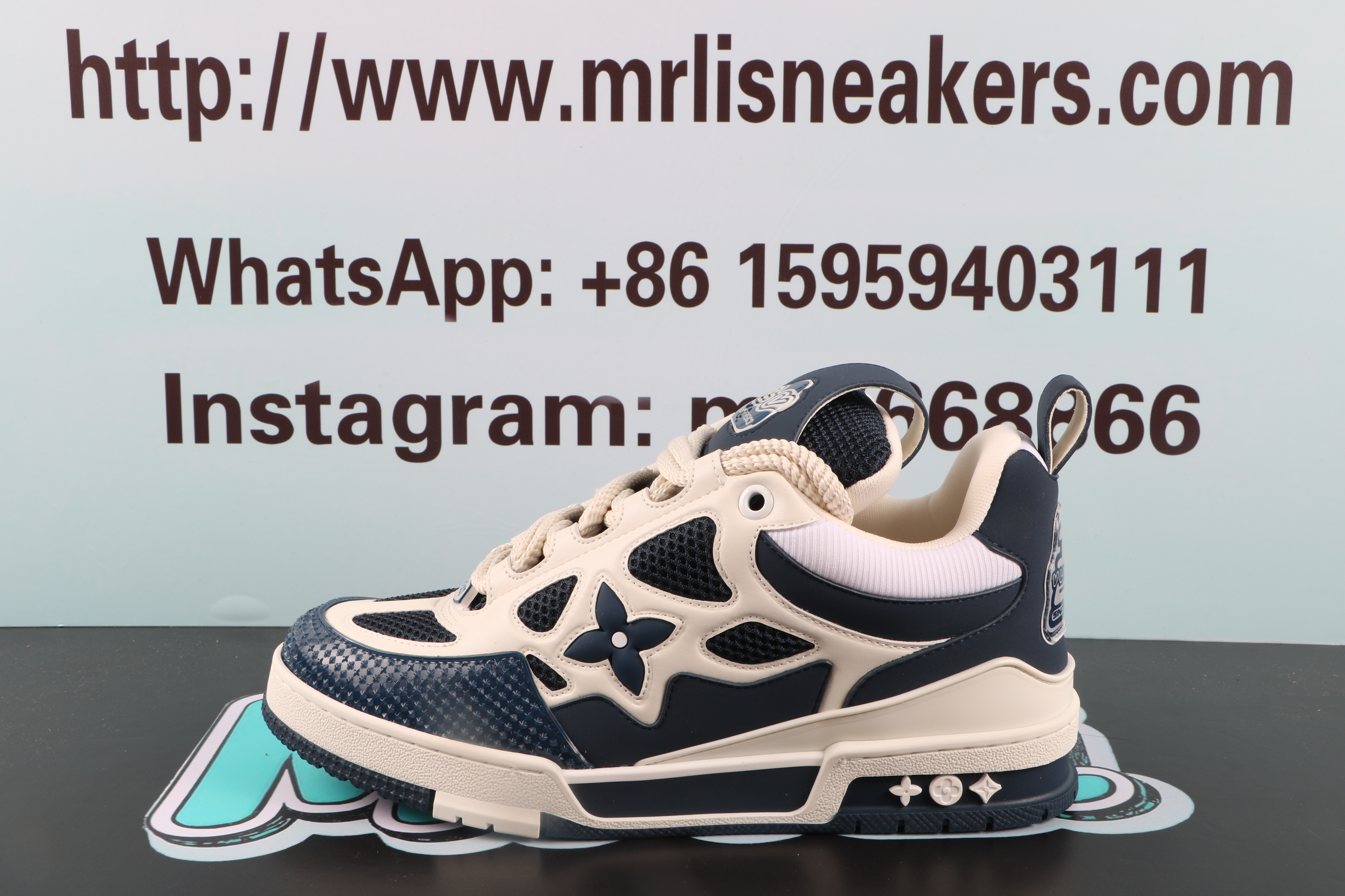 Louis Vuitton LV Skate Sneaker Marine White