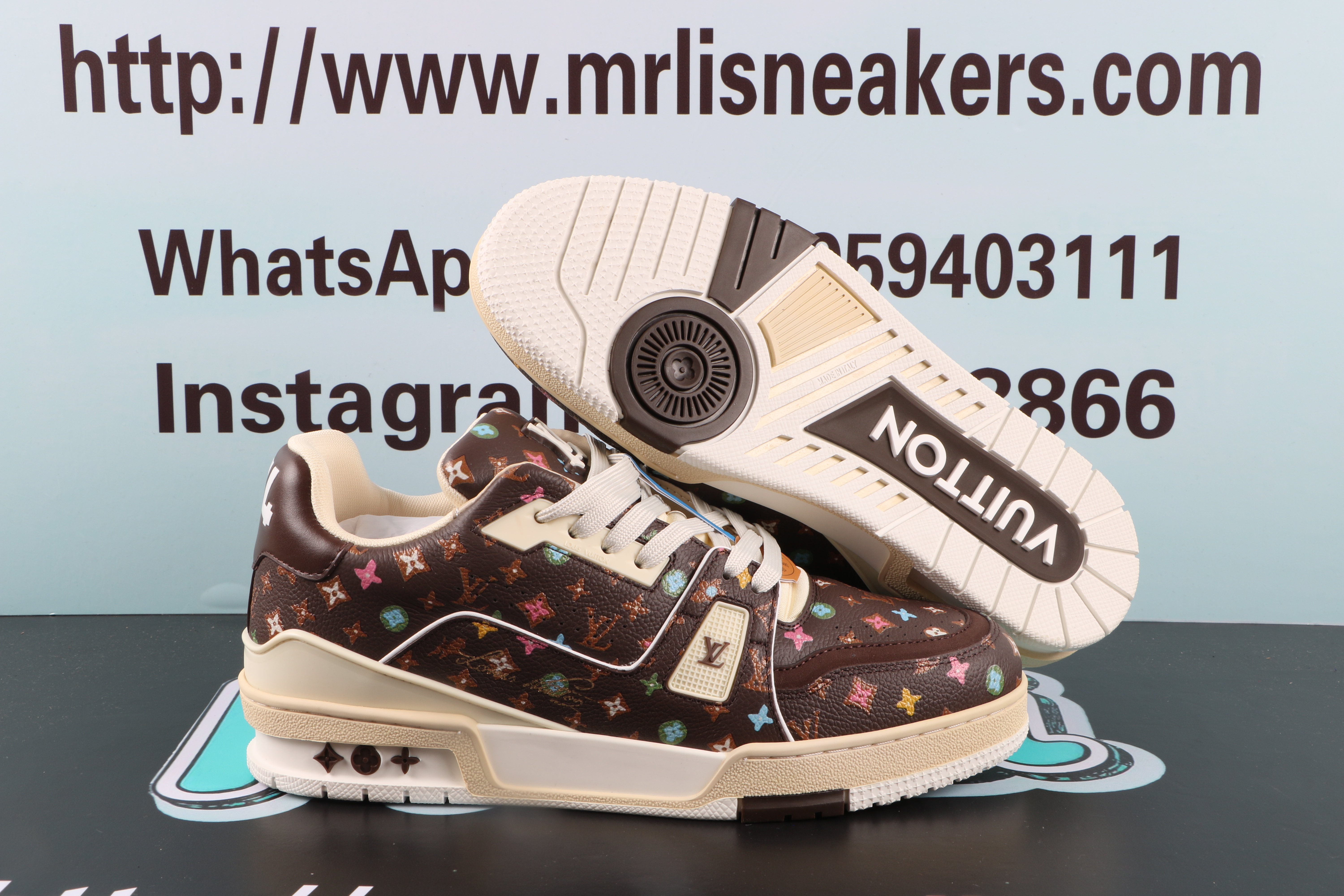 Louis Vuitton by Tyler,the Creator LV Trainer Mocha Multicolor