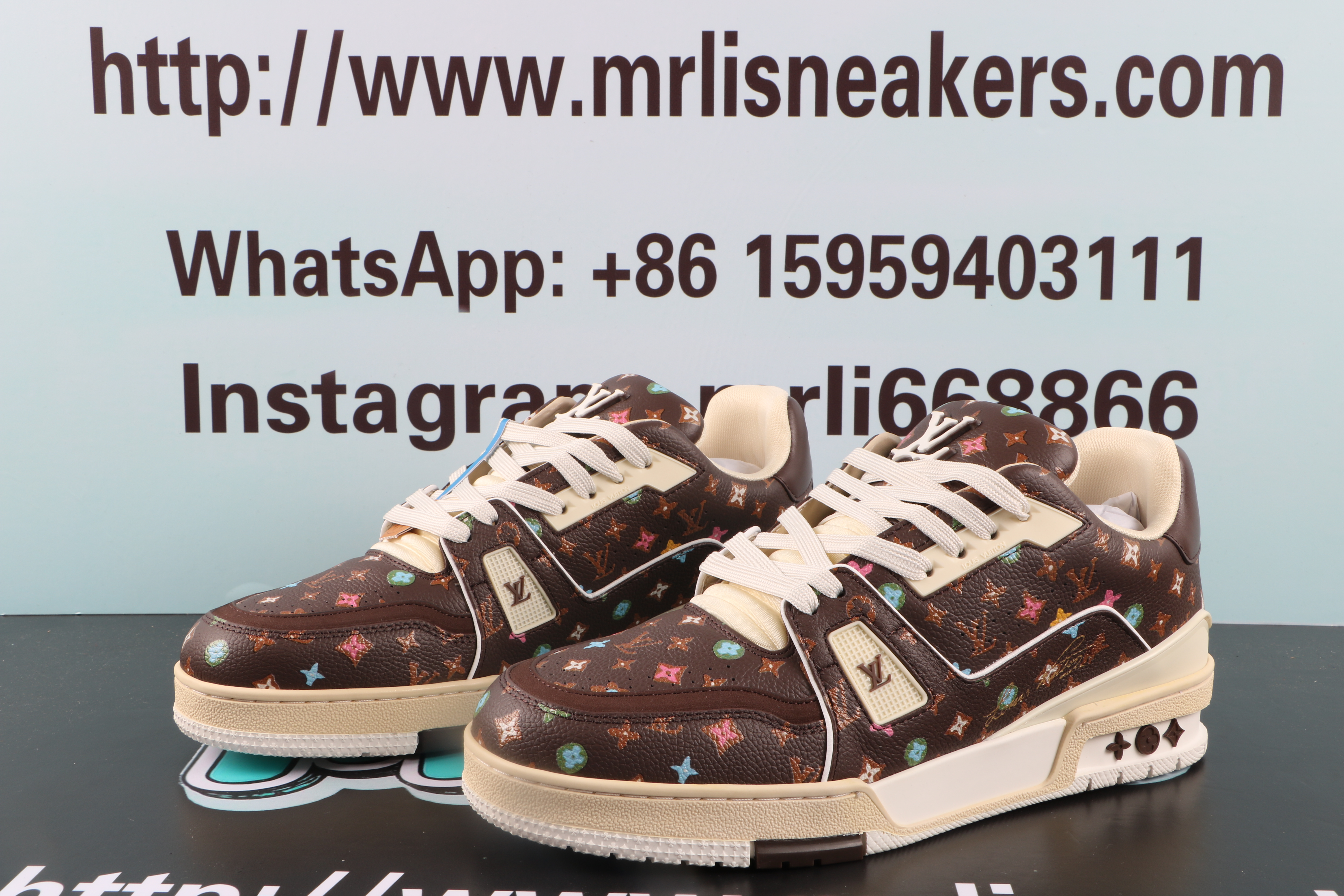 Louis Vuitton by Tyler,the Creator LV Trainer Mocha Multicolor
