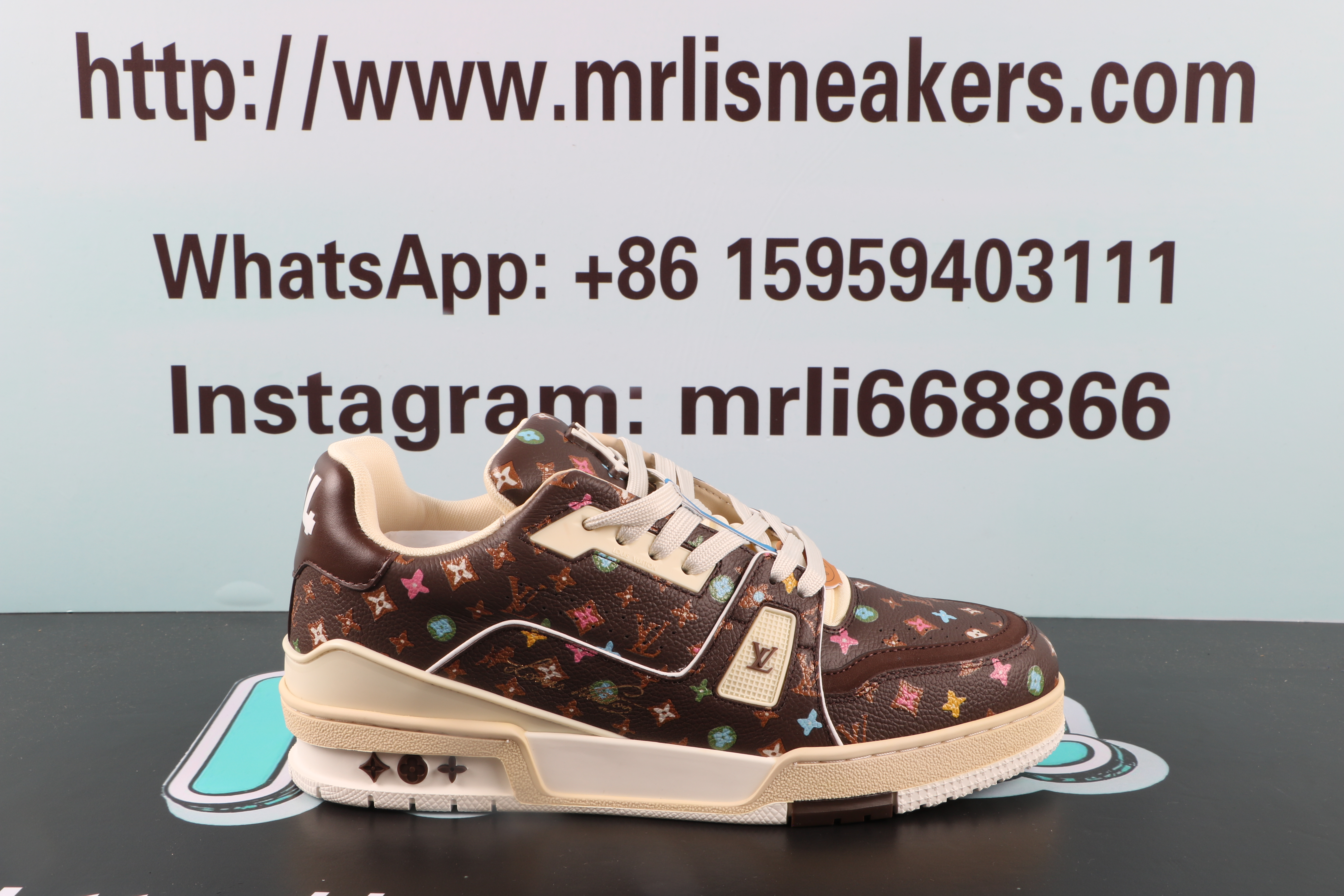Louis Vuitton by Tyler,the Creator LV Trainer Mocha Multicolor