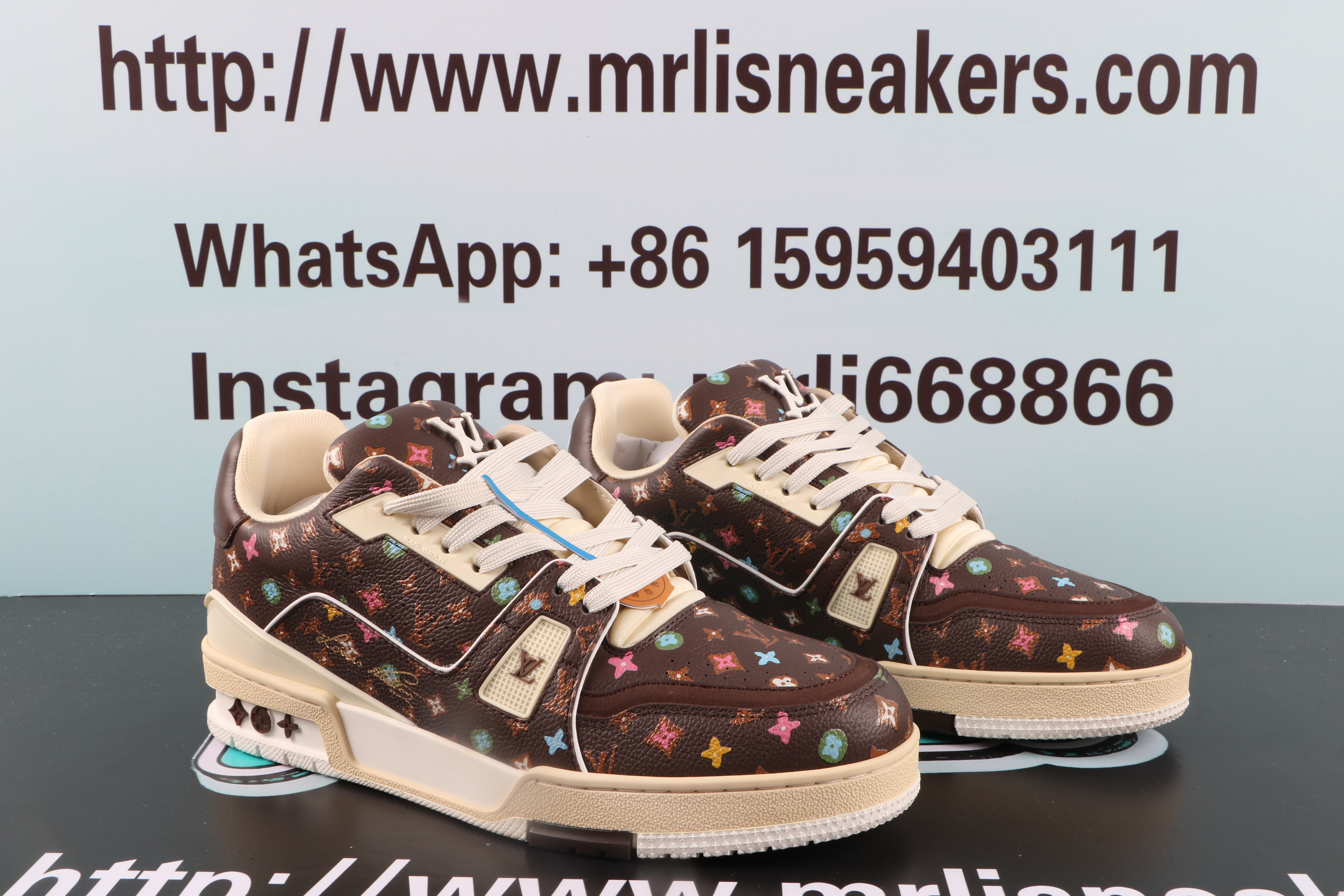 Louis Vuitton by Tyler,the Creator LV Trainer Mocha Multicolor