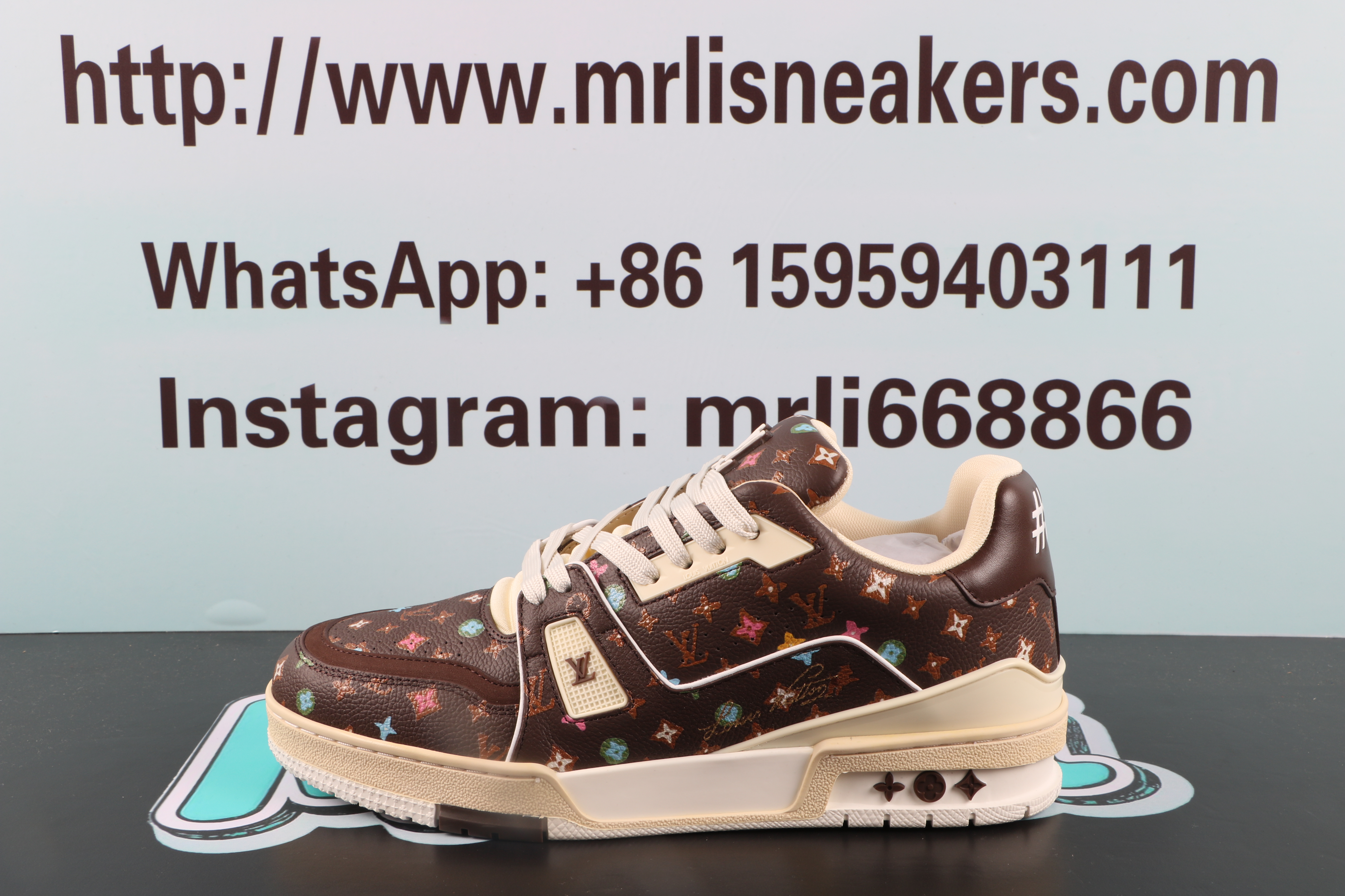 Louis Vuitton by Tyler,the Creator LV Trainer Mocha Multicolor