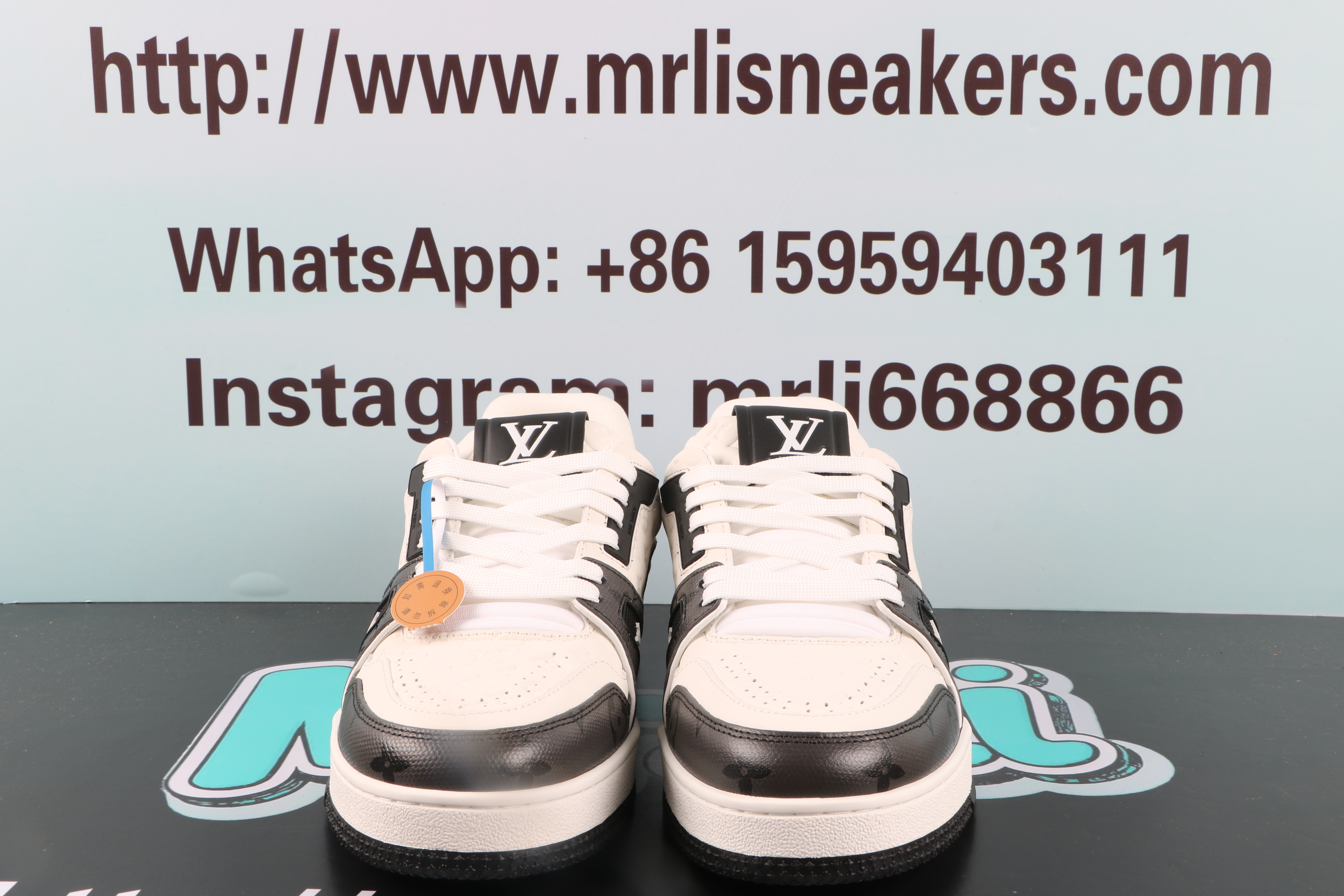 Louis Vuitton LV Trainer #54 Black wihte