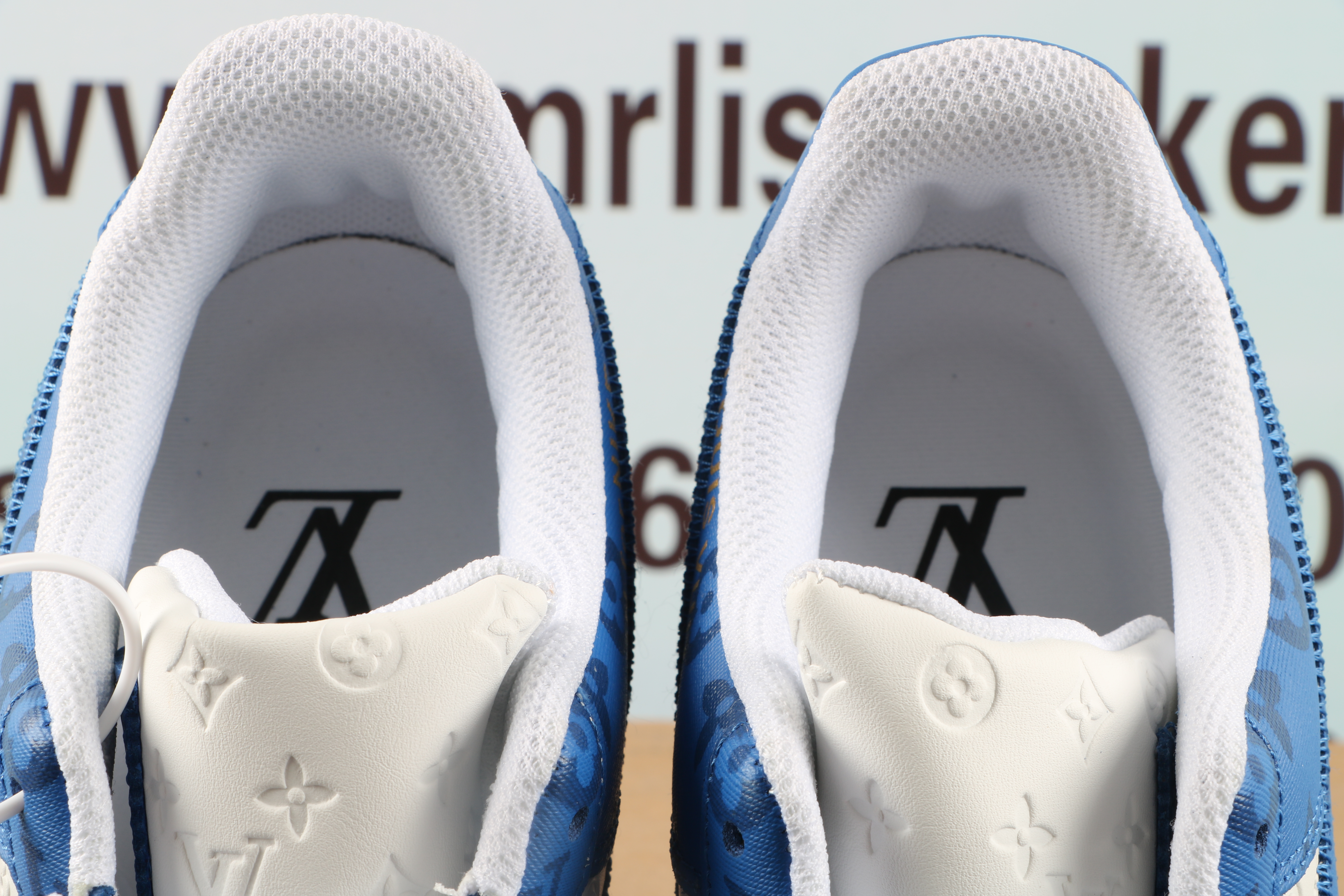 Louis Vuitton Nike Air Force 1 Low By Virgil Abloh White Royal