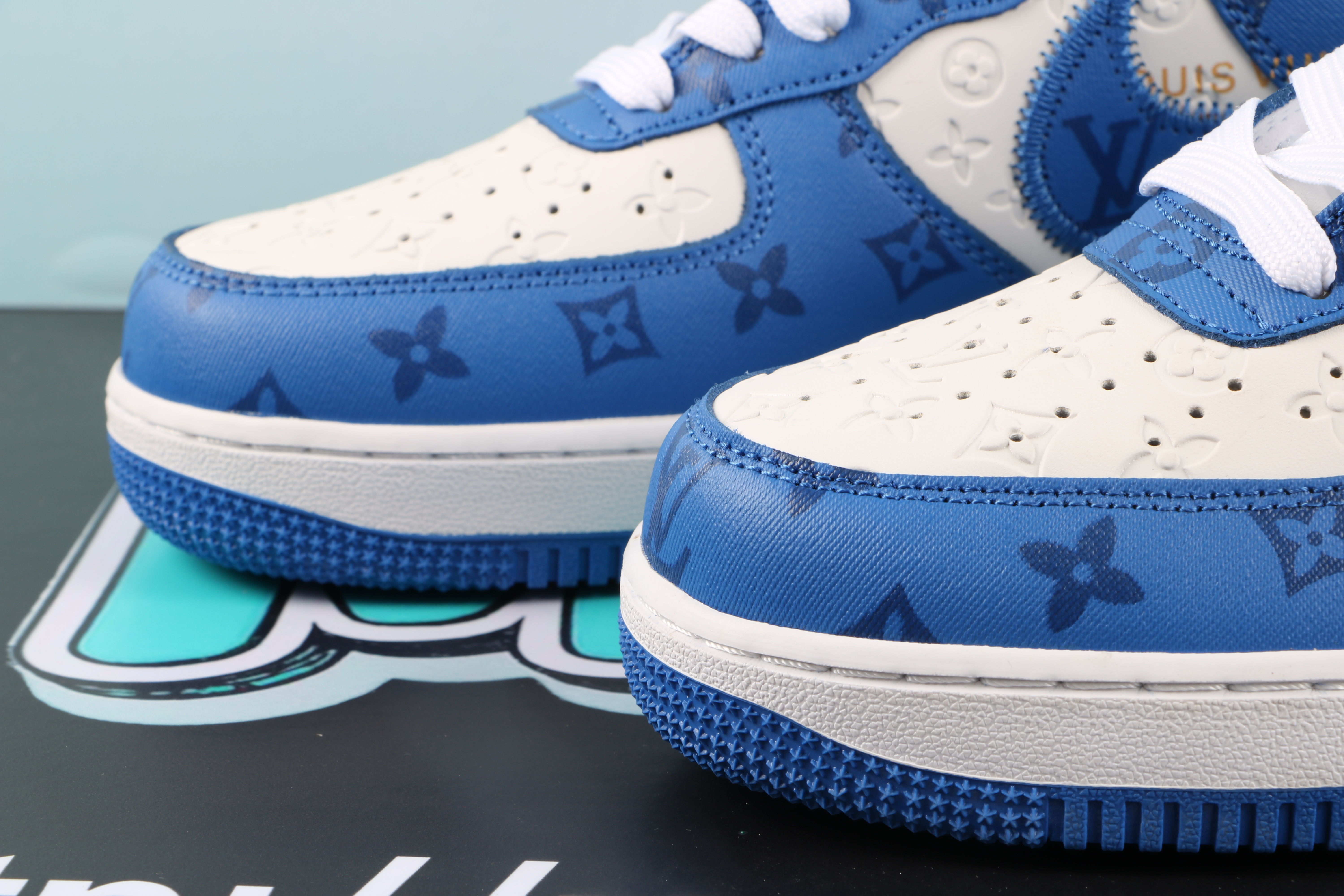 Louis Vuitton Nike Air Force 1 Low By Virgil Abloh White Royal