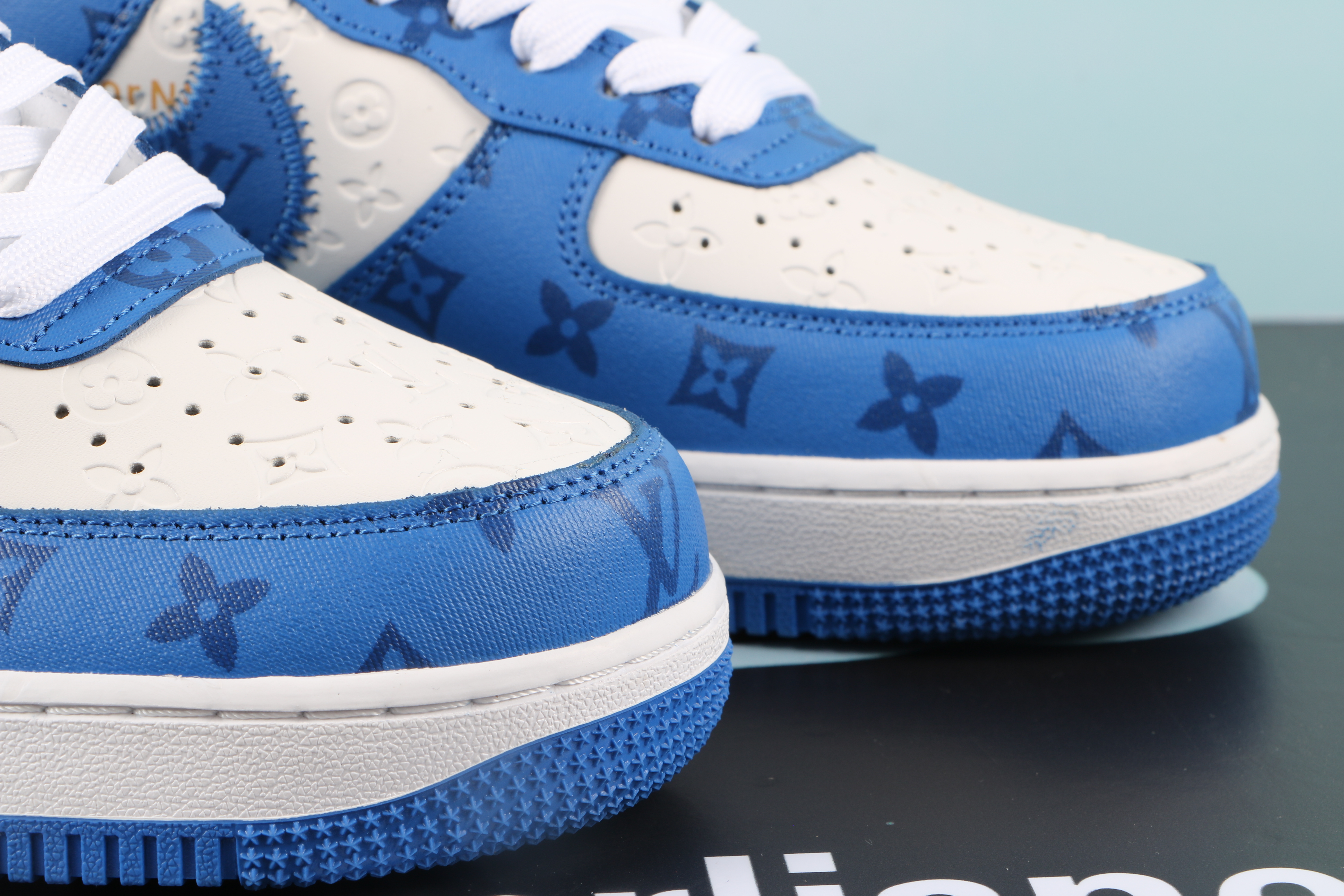 Louis Vuitton Nike Air Force 1 Low By Virgil Abloh White Royal