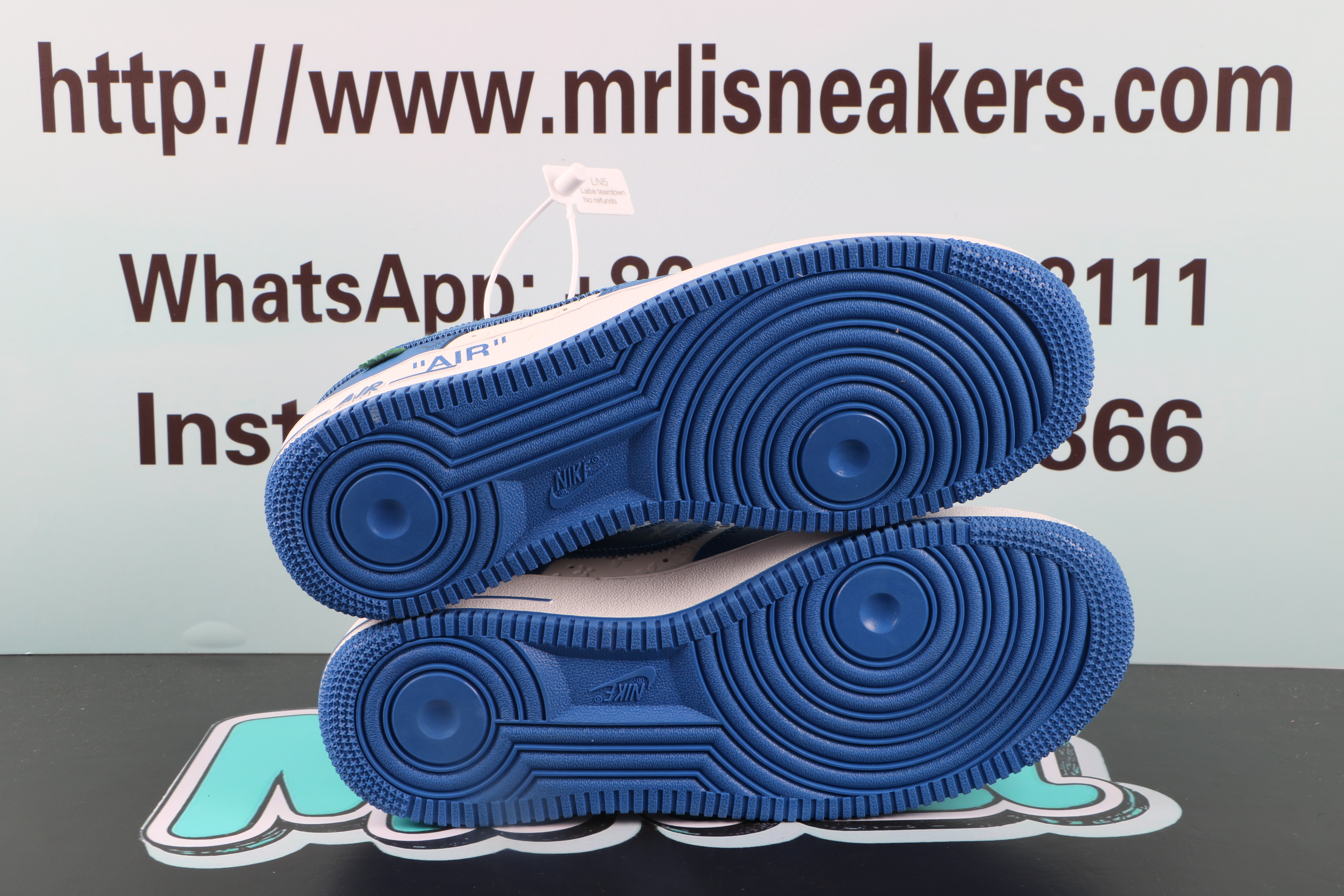 Louis Vuitton Nike Air Force 1 Low By Virgil Abloh White Royal