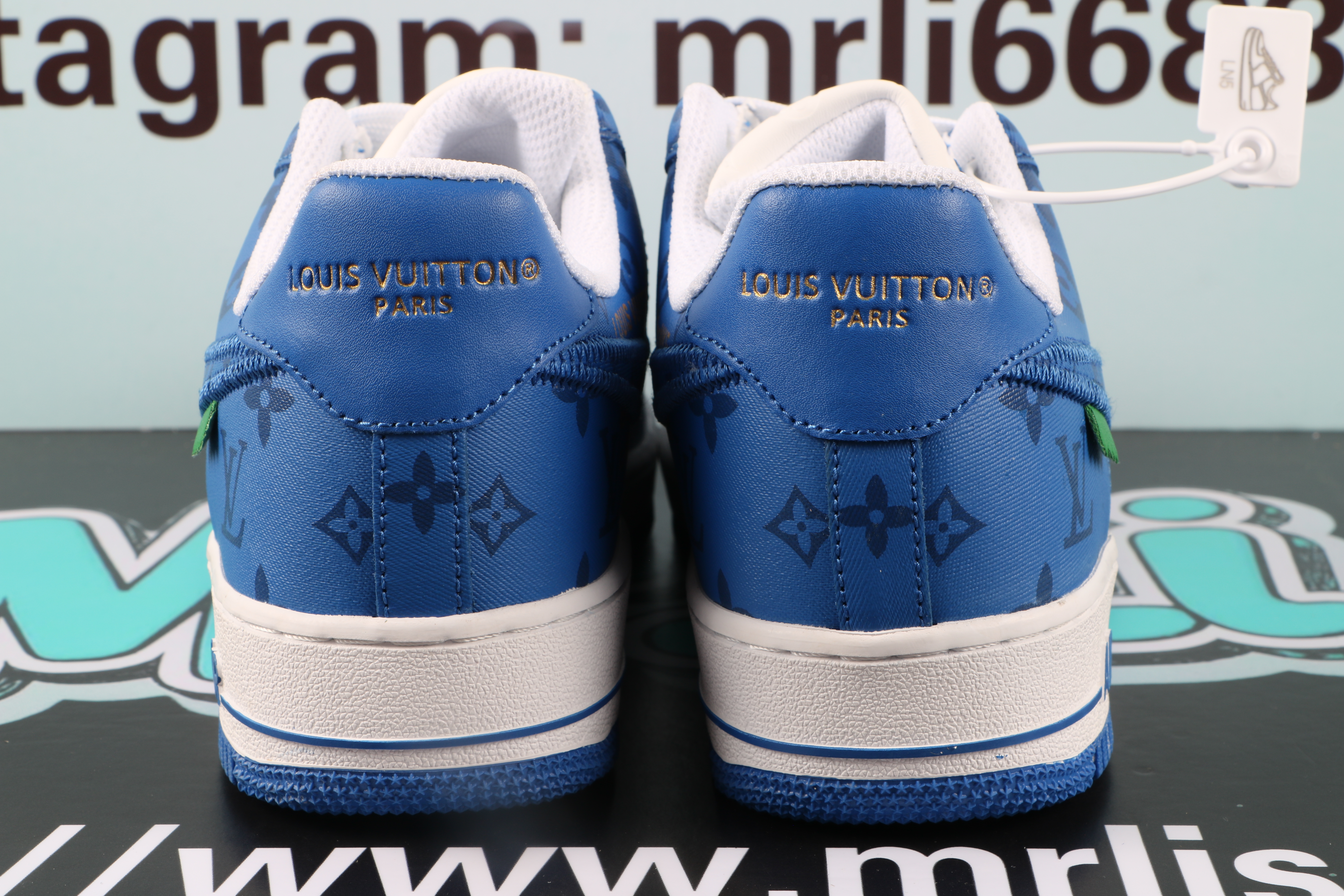 Louis Vuitton Nike Air Force 1 Low By Virgil Abloh White Royal
