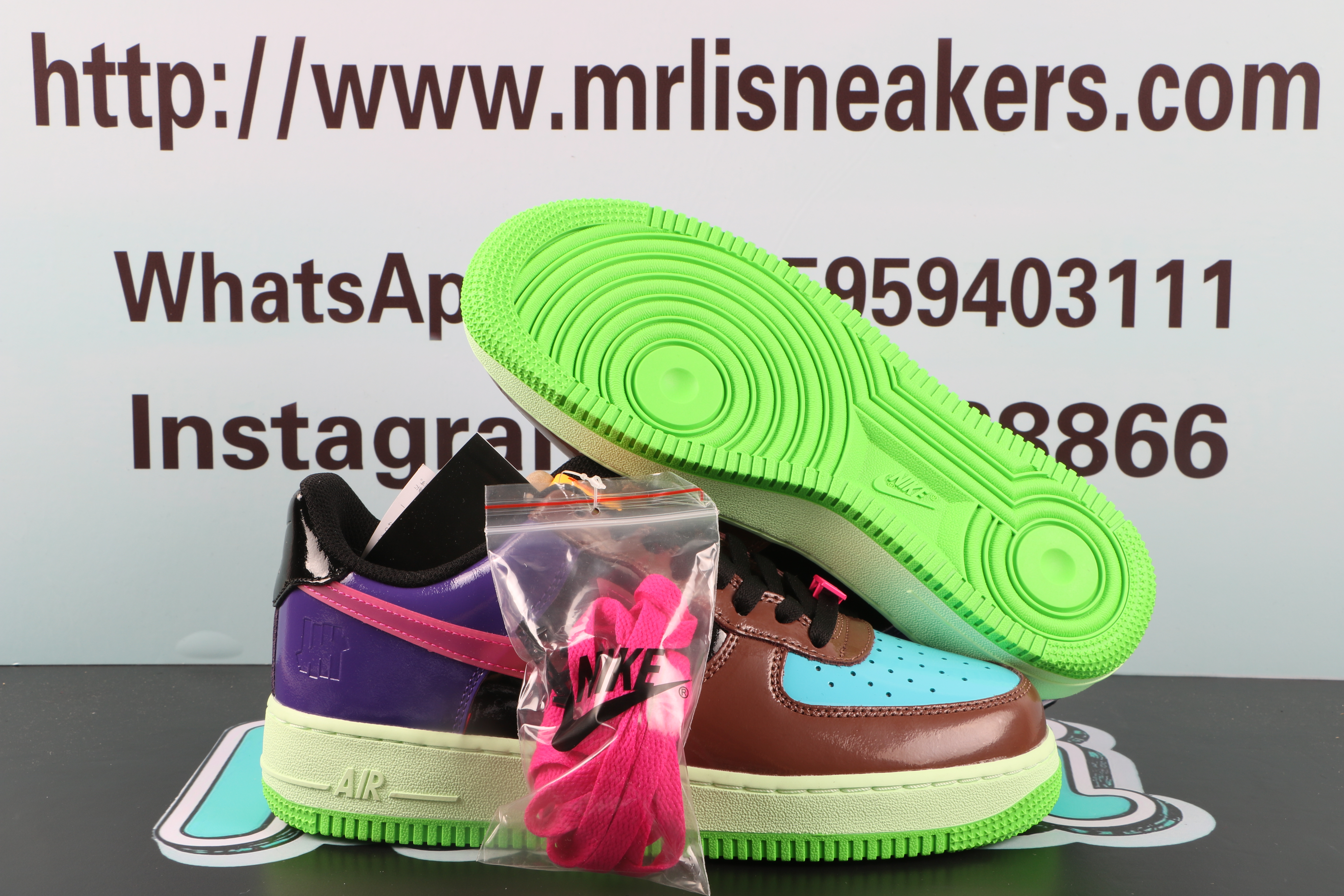 Nike Air Force 1Low SP Undefeated Multi-Patent Pink Prime
