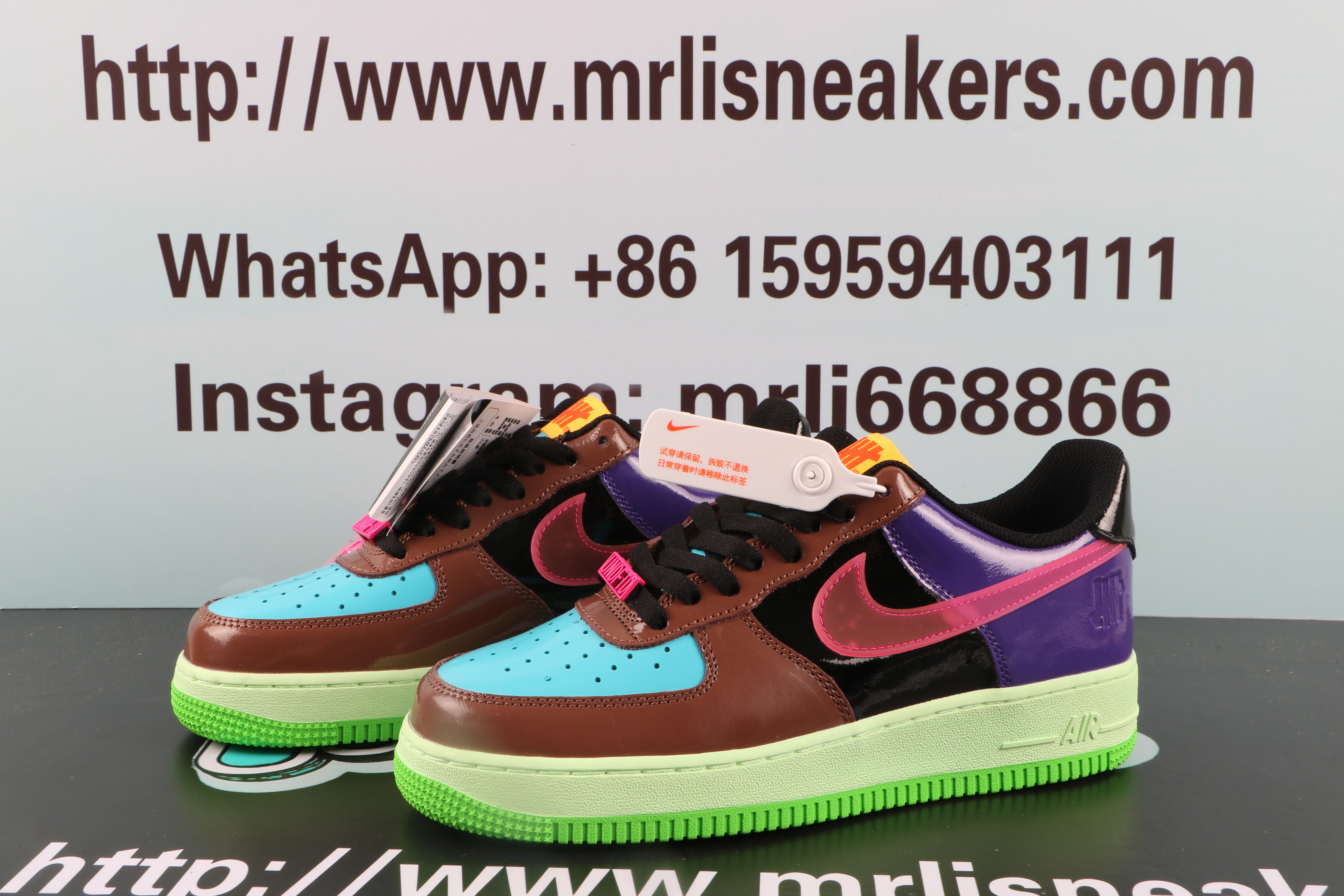 Nike Air Force 1Low SP Undefeated Multi-Patent Pink Prime