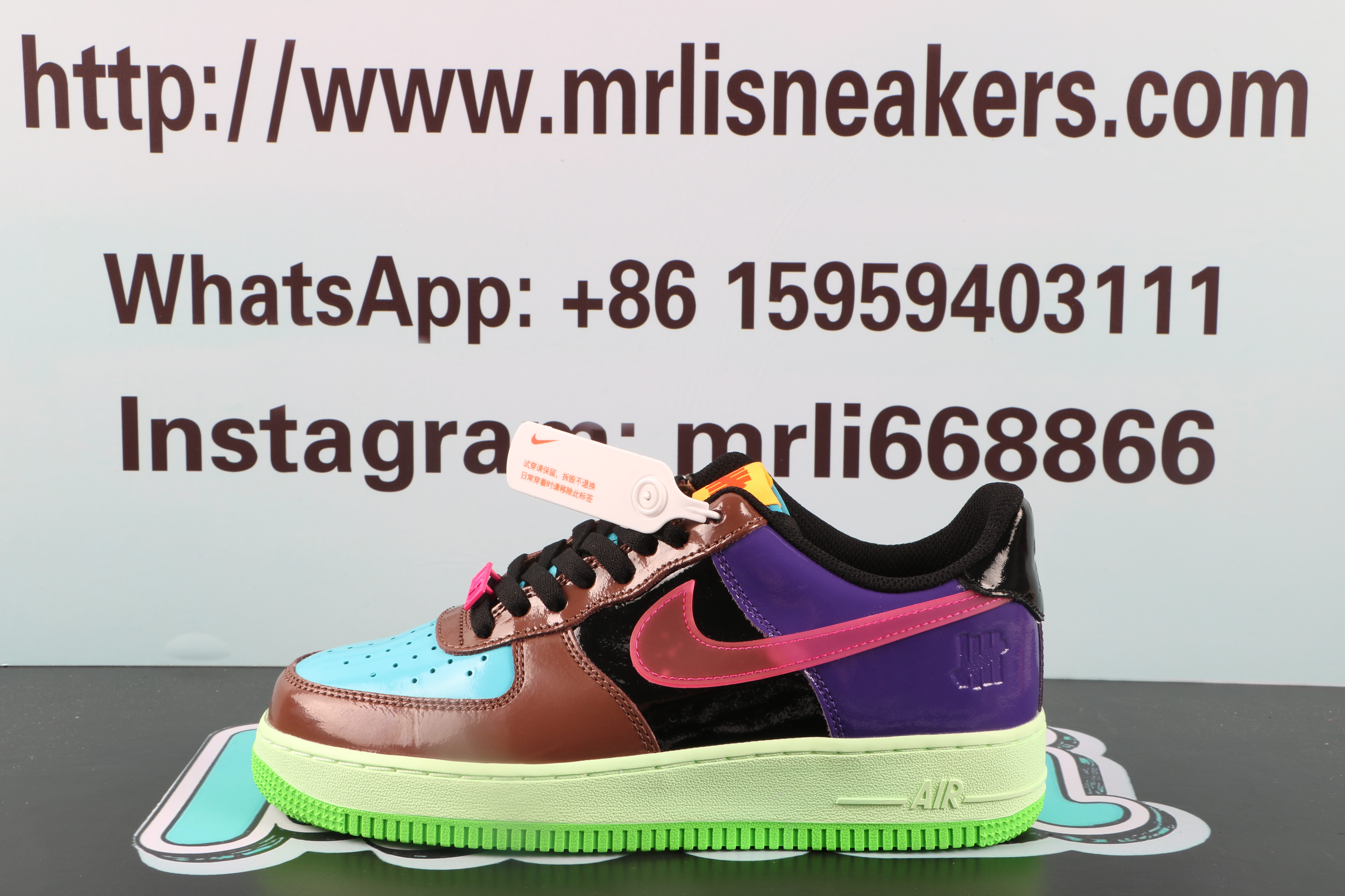 Nike Air Force 1Low SP Undefeated Multi-Patent Pink Prime