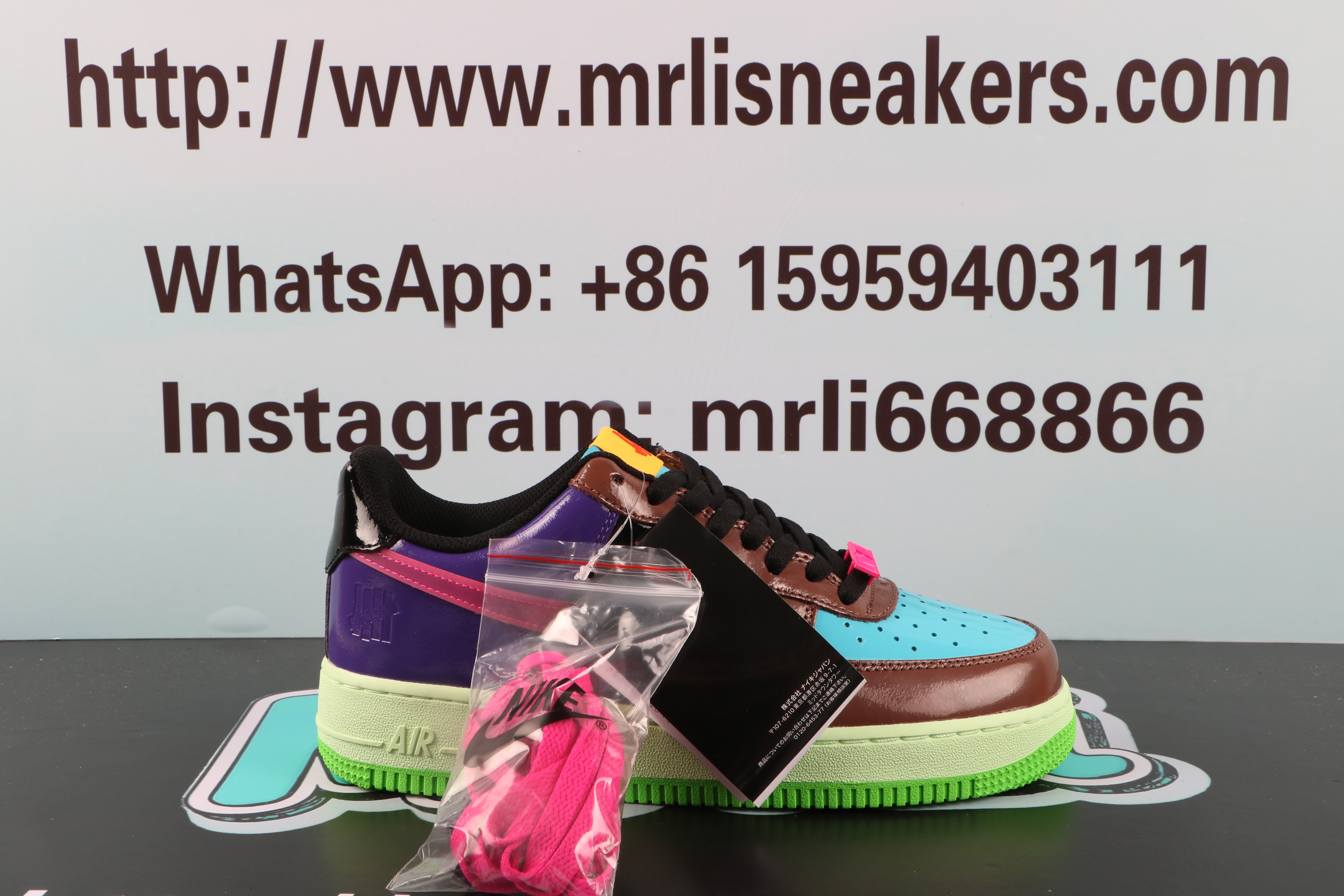 Nike Air Force 1Low SP Undefeated Multi-Patent Pink Prime