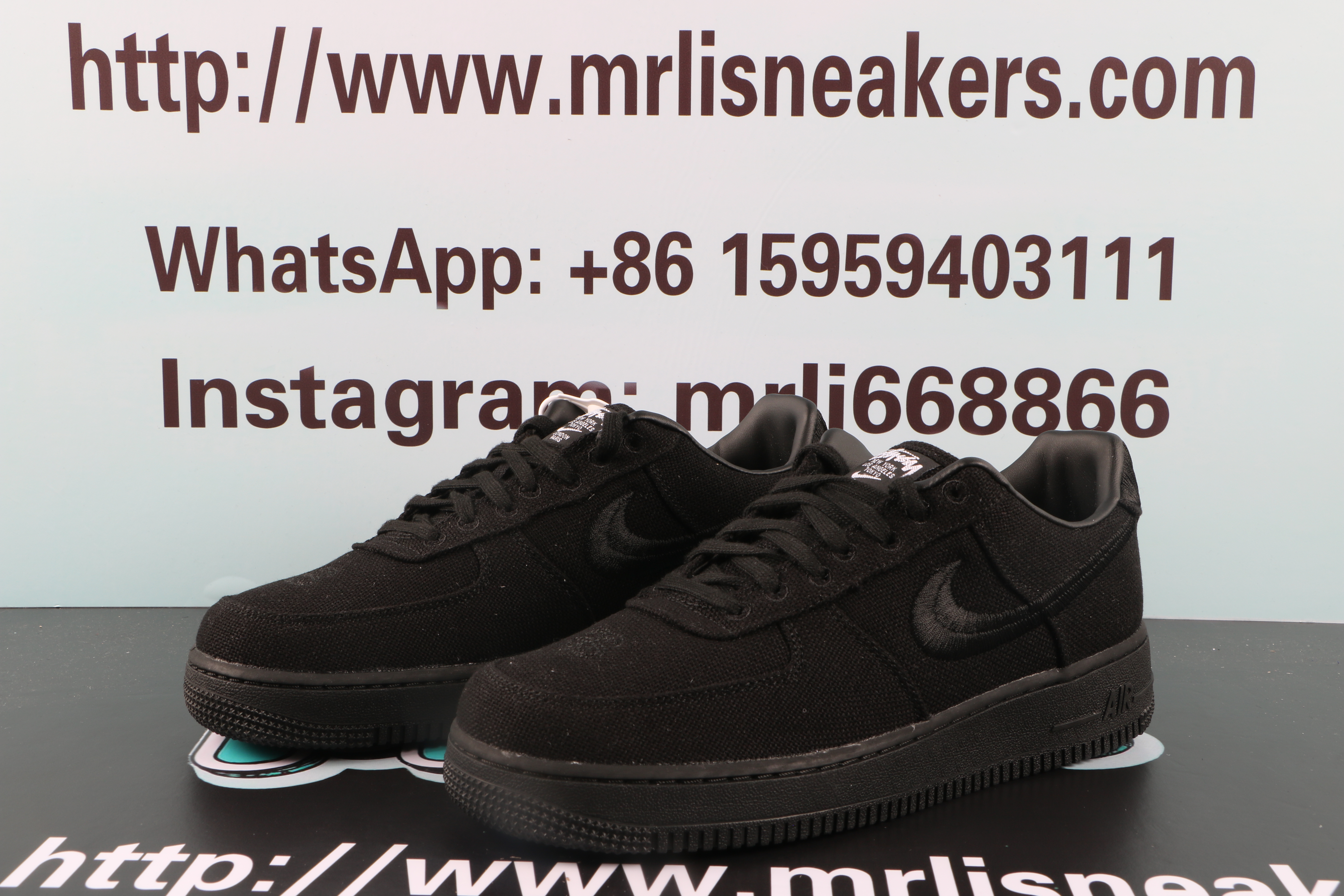 Nike Air Force 1 Low Stussy Black