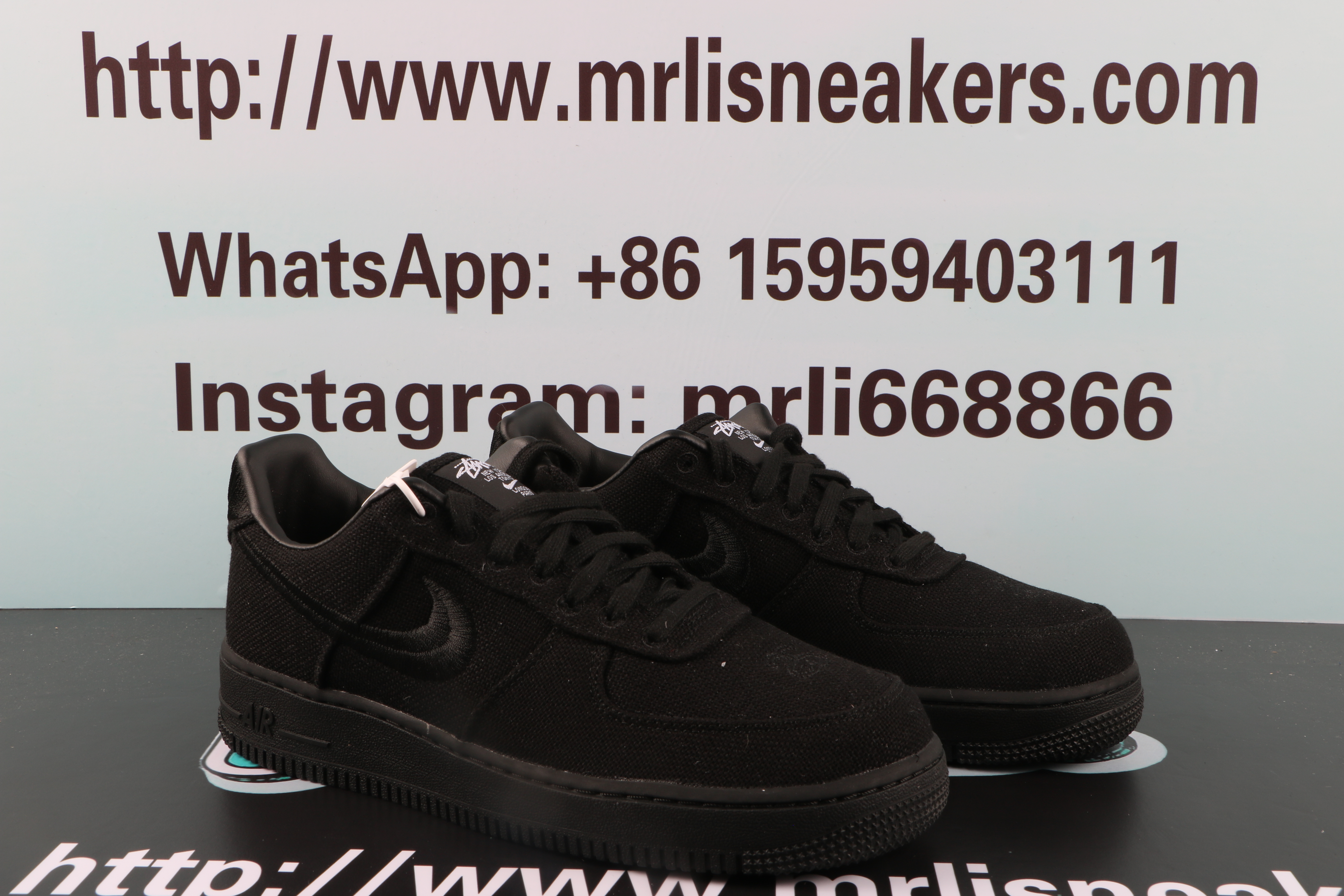 Nike Air Force 1 Low Stussy Black