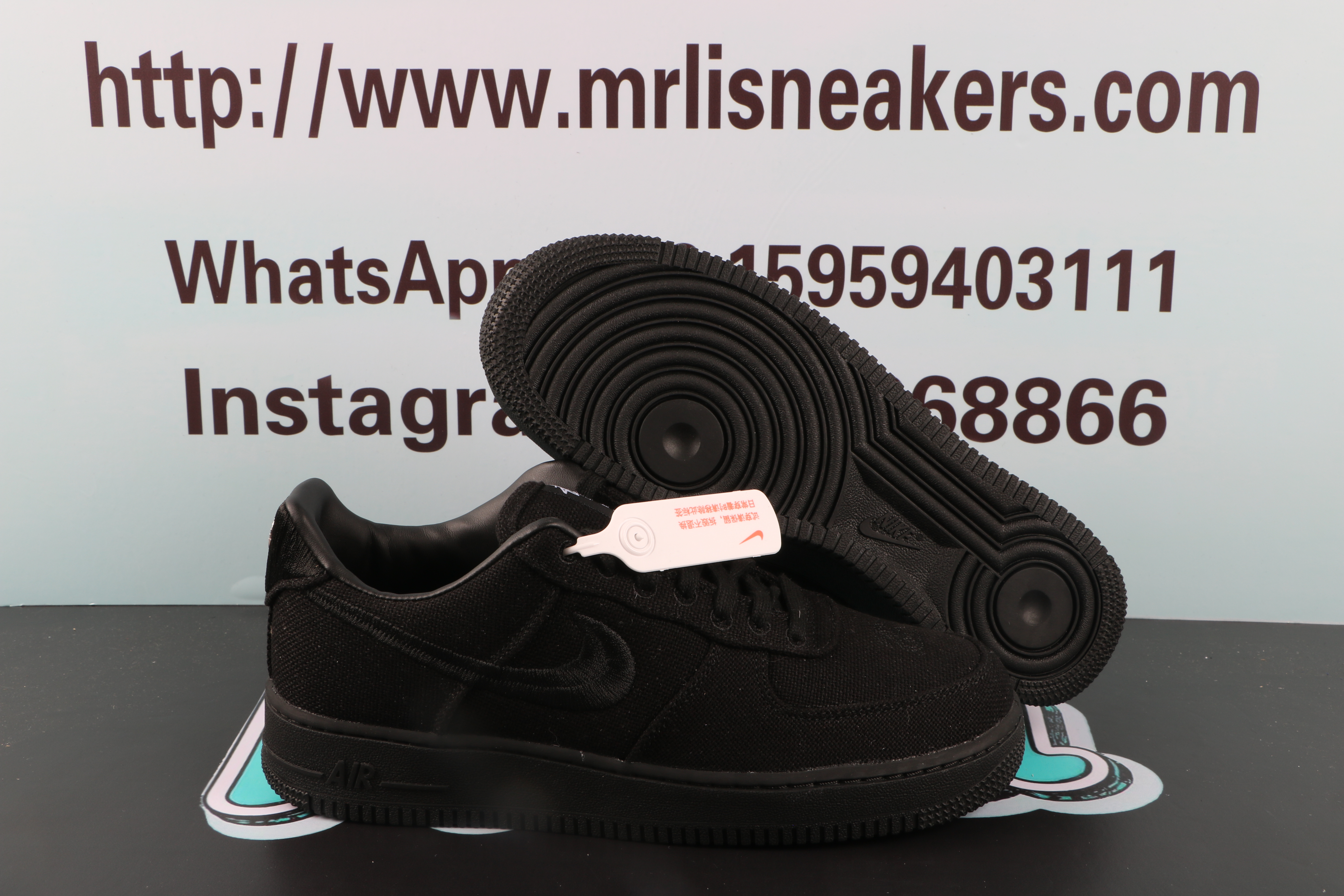 Nike Air Force 1 Low Stussy Black