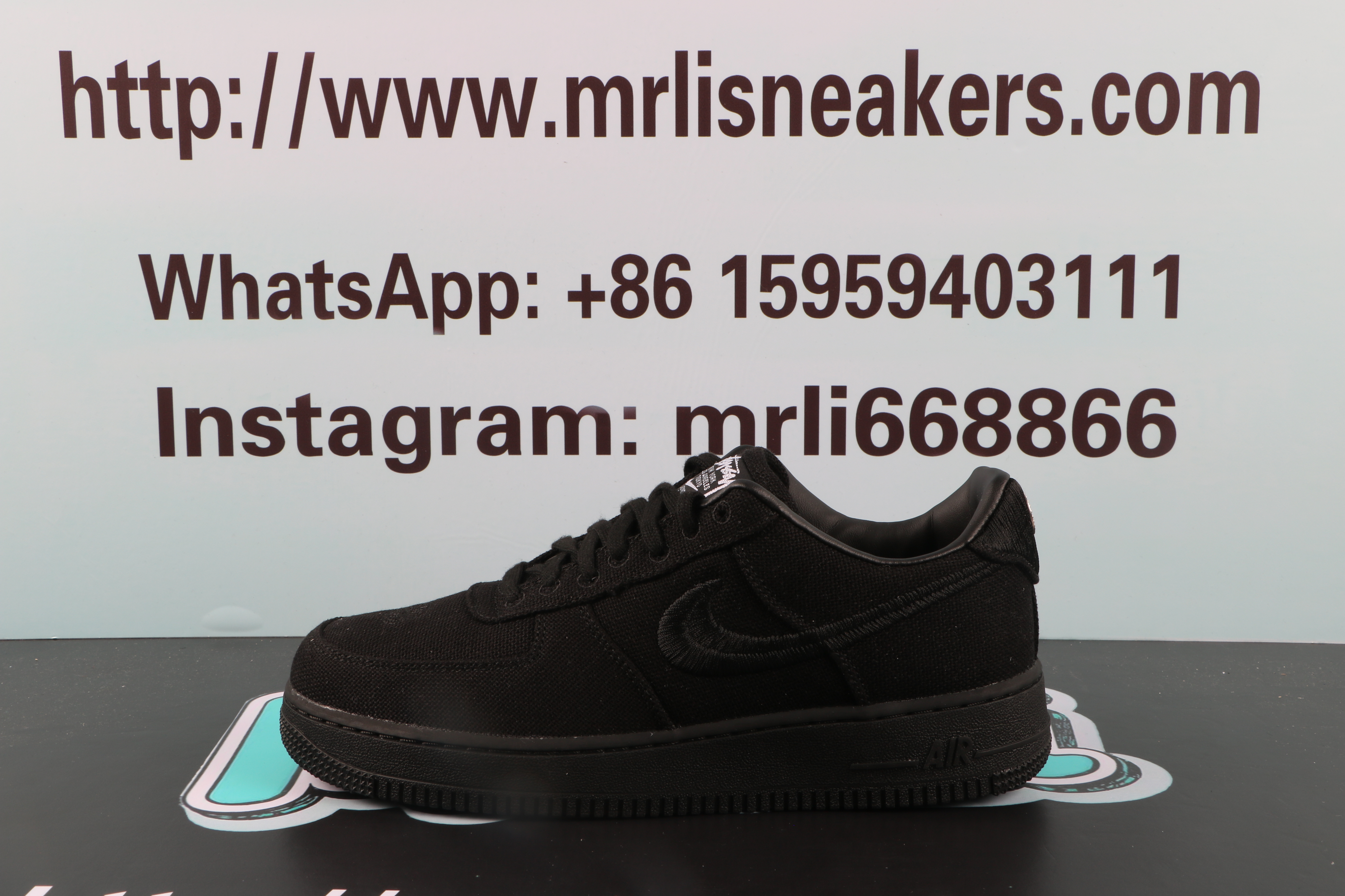 Nike Air Force 1 Low Stussy Black