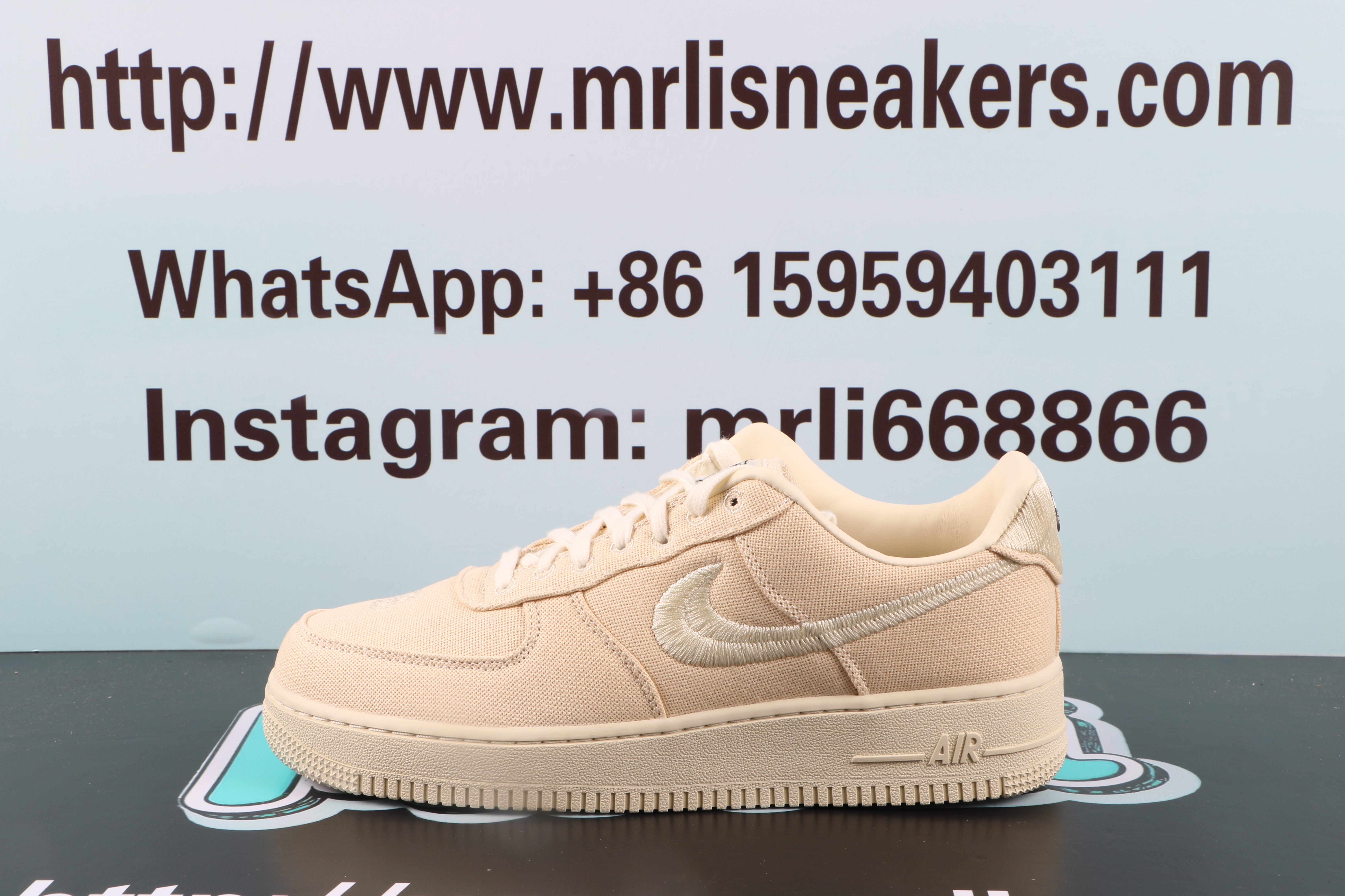 Nike Air Force 1 Low Stussy Fossil