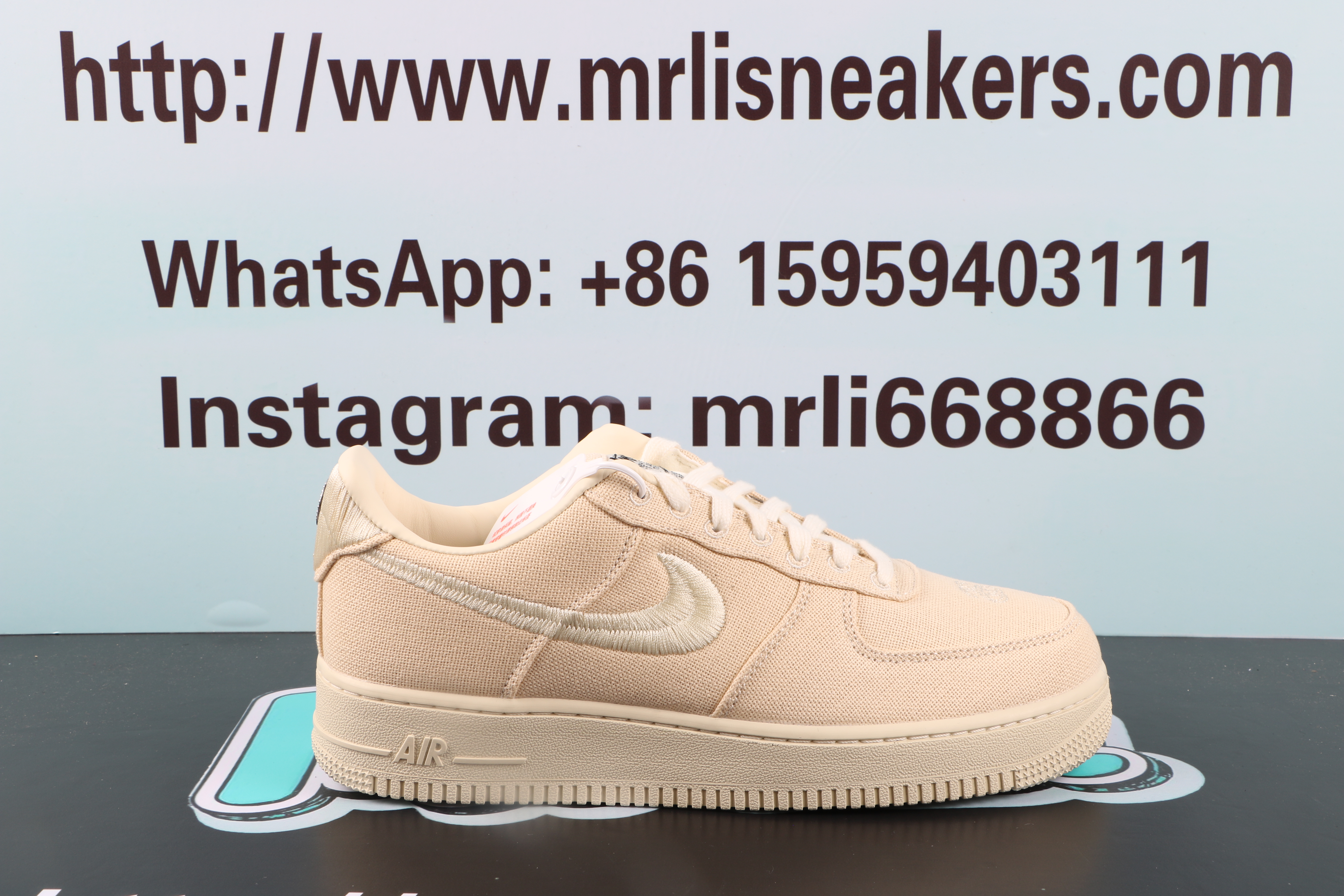 Nike Air Force 1 Low Stussy Fossil