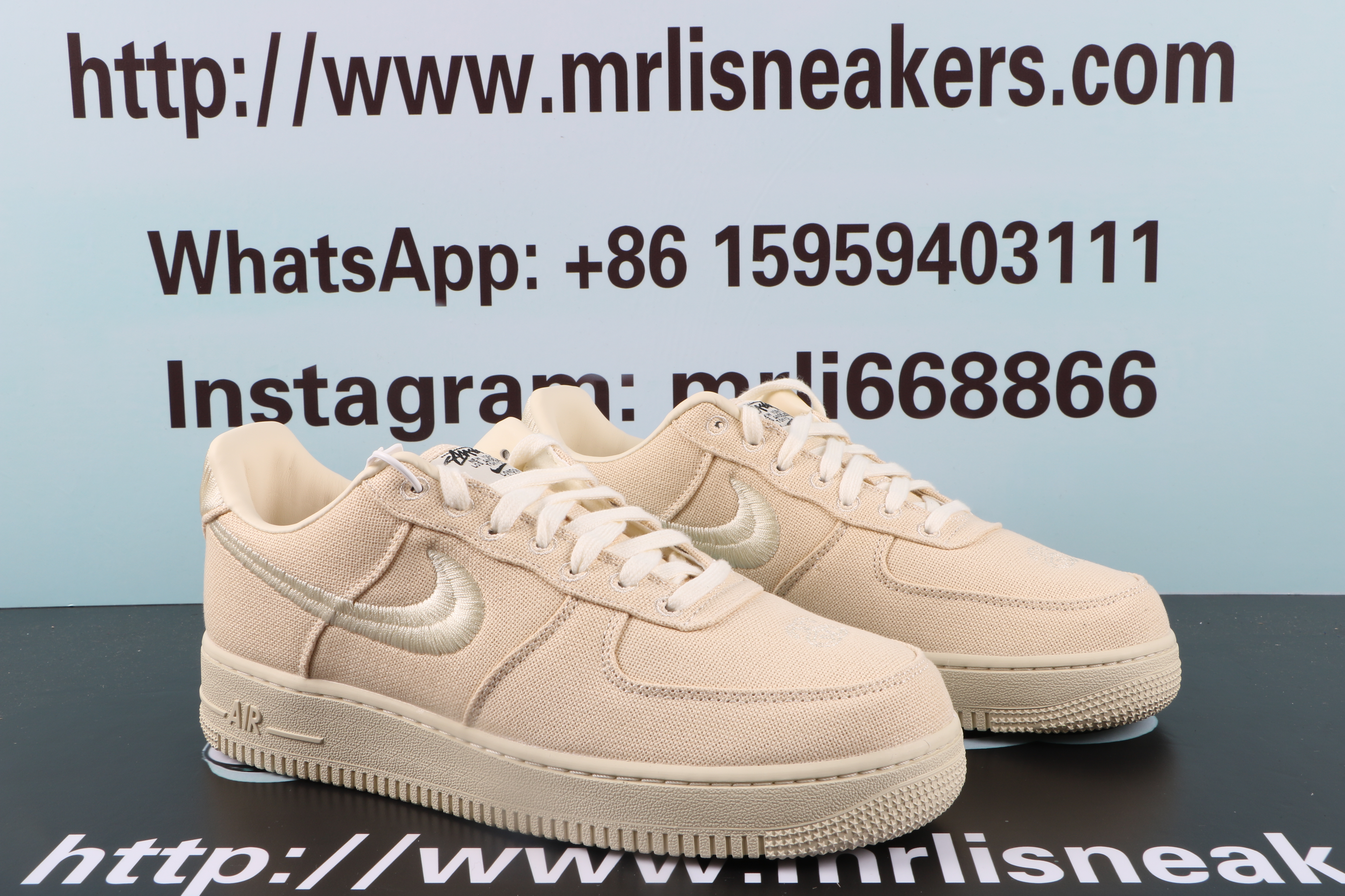 Nike Air Force 1 Low Stussy Fossil