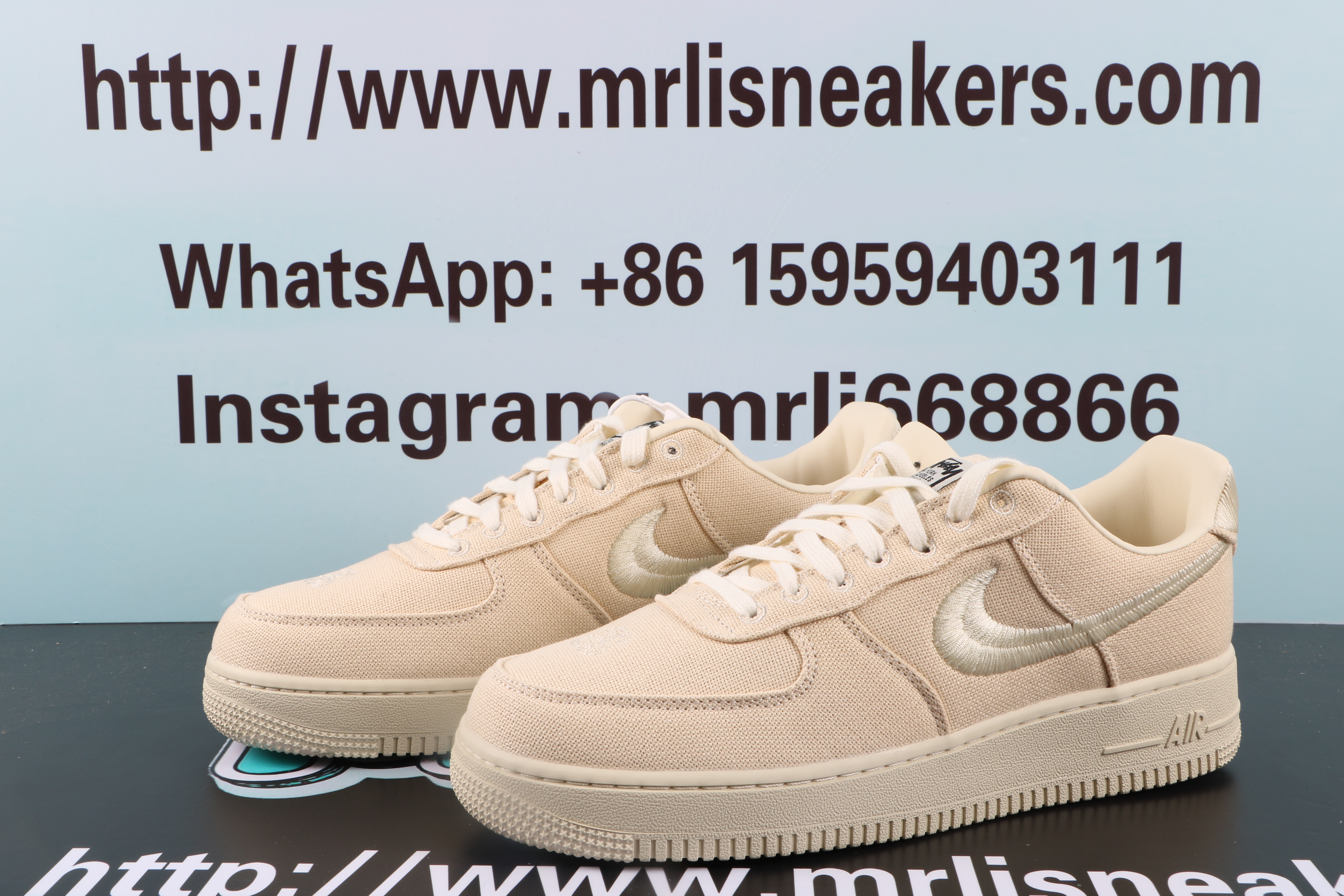 Nike Air Force 1 Low Stussy Fossil