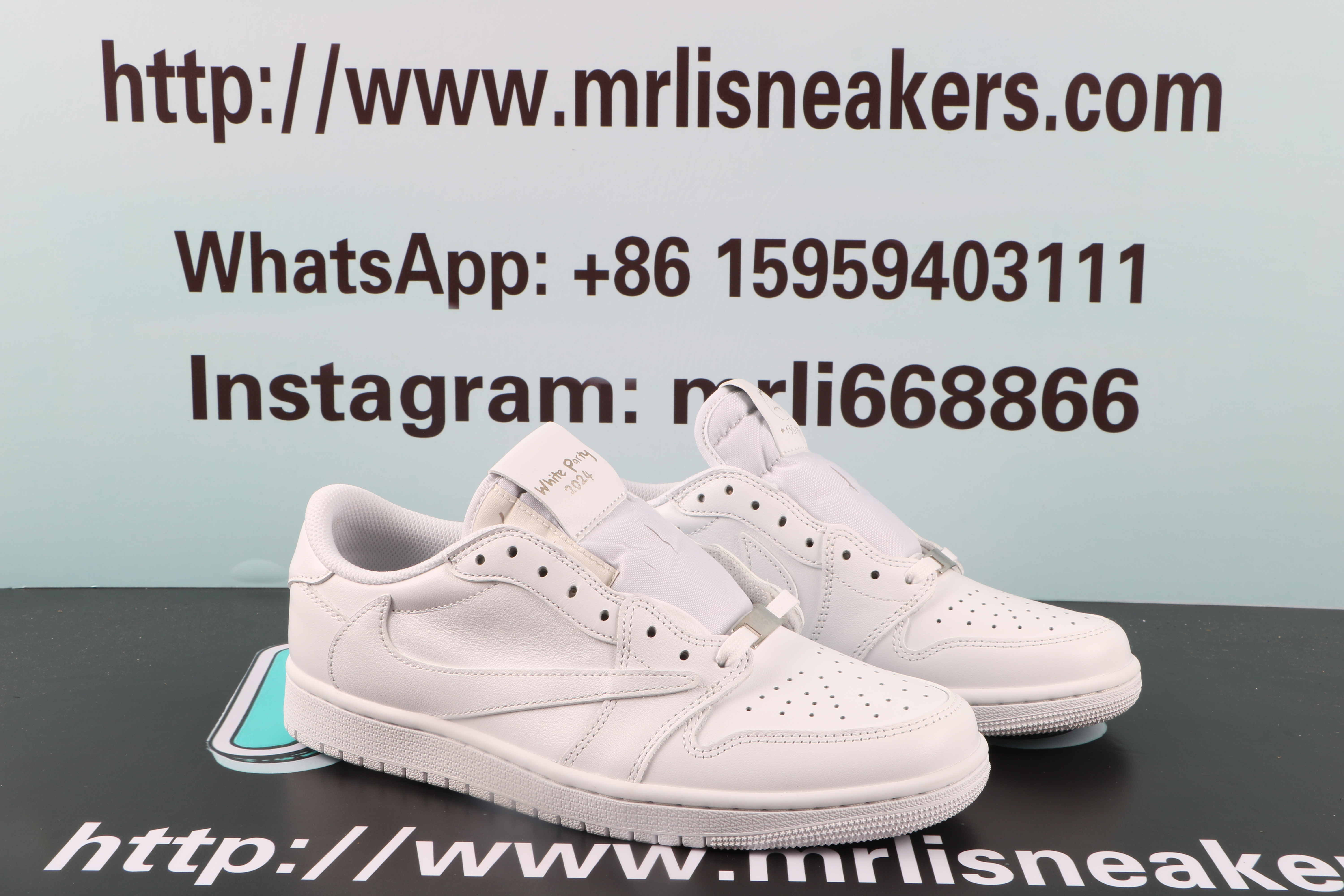Jordan 1 Low Travis Scott White Party 2024