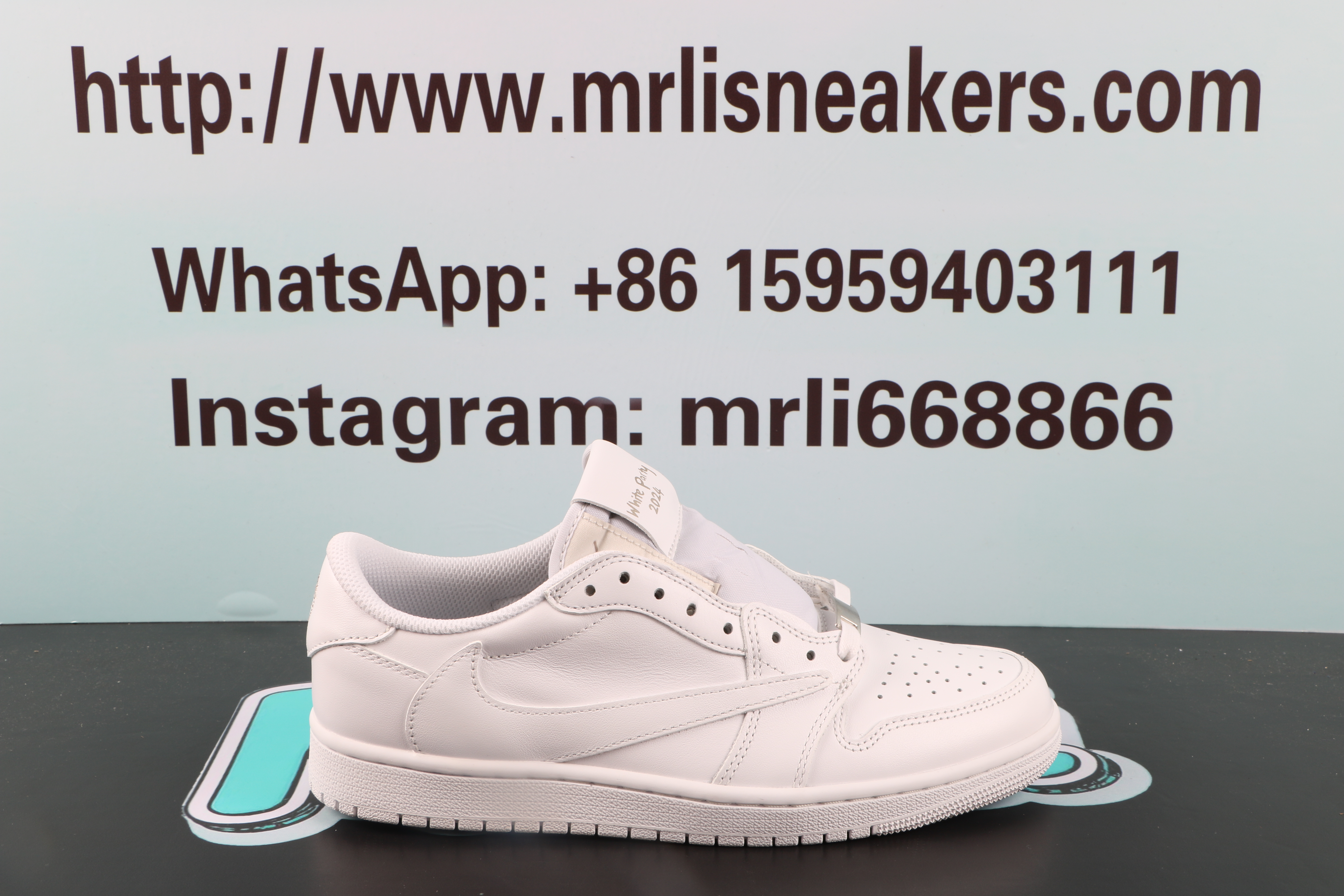 Jordan 1 Low Travis Scott White Party 2024
