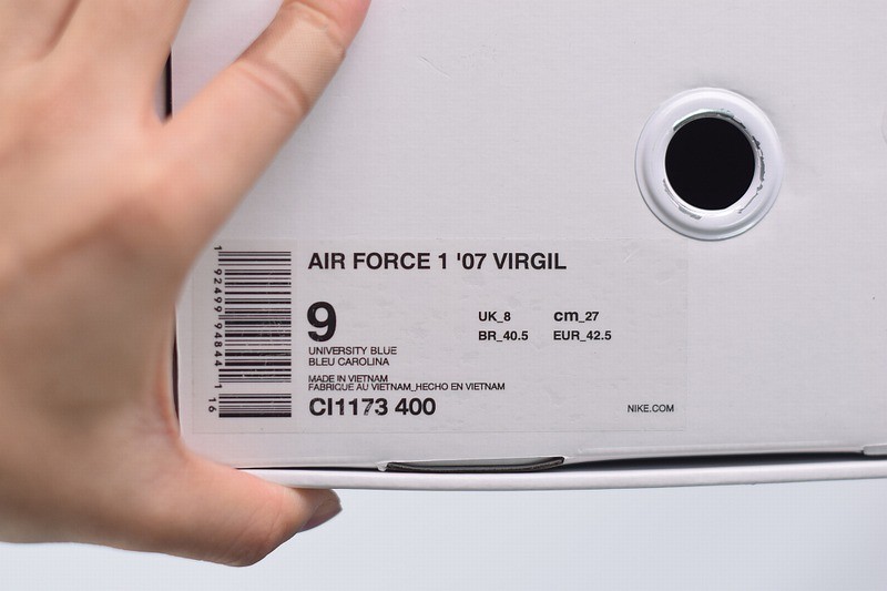 Nike Air Force 1 Low Off-White MCA University Blue Nike Air Force 1 Low Off-White MCA University Blue