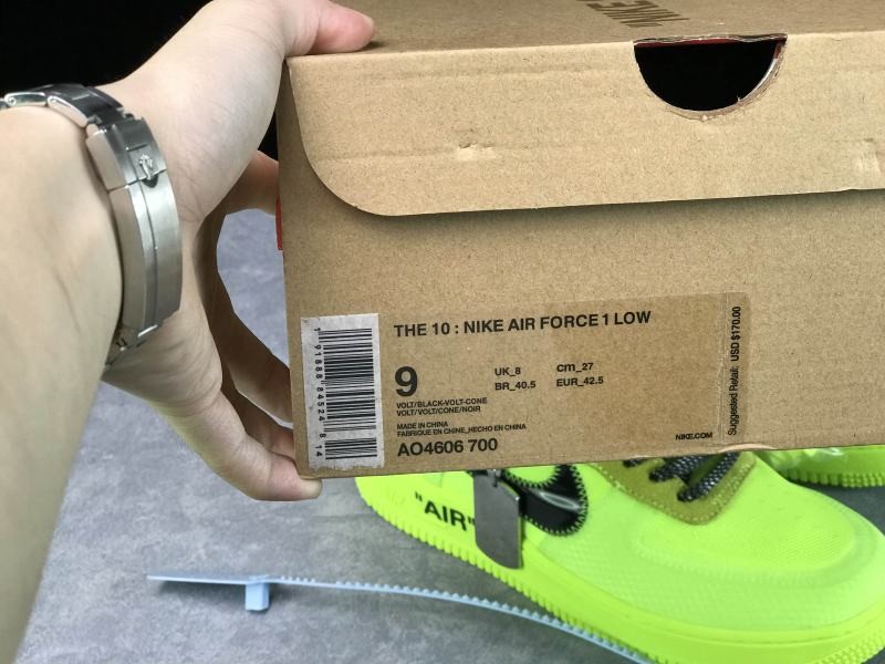 Nike Air Force 1 Low Off-White Volt Nike Air Force 1 Low Off-White Volt
