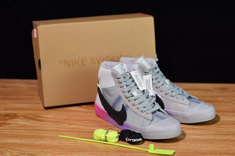 Nike Blazer Mid Off-White Wolf Grey Serena Queen Nike Blazer Mid Off-White Wolf Grey Serena Queen