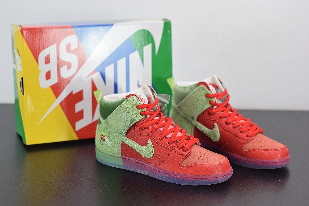 Nike SB Dunk High Strawberry Coungh Nike SB Dunk High Strawberry Coungh