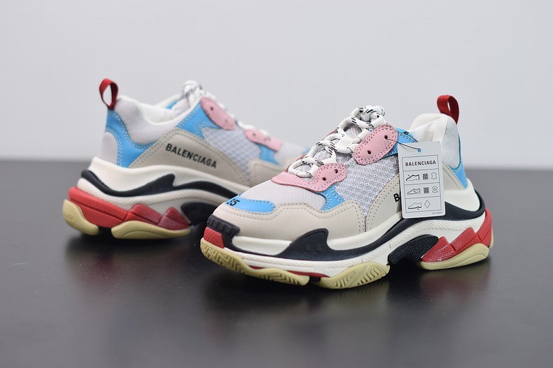 Balenciaga Triple S White Blue Balenciaga Triple S White Blue