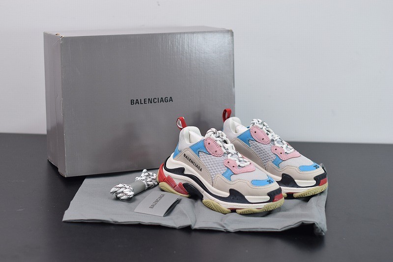 Balenciaga Triple S White Blue Balenciaga Triple S White Blue