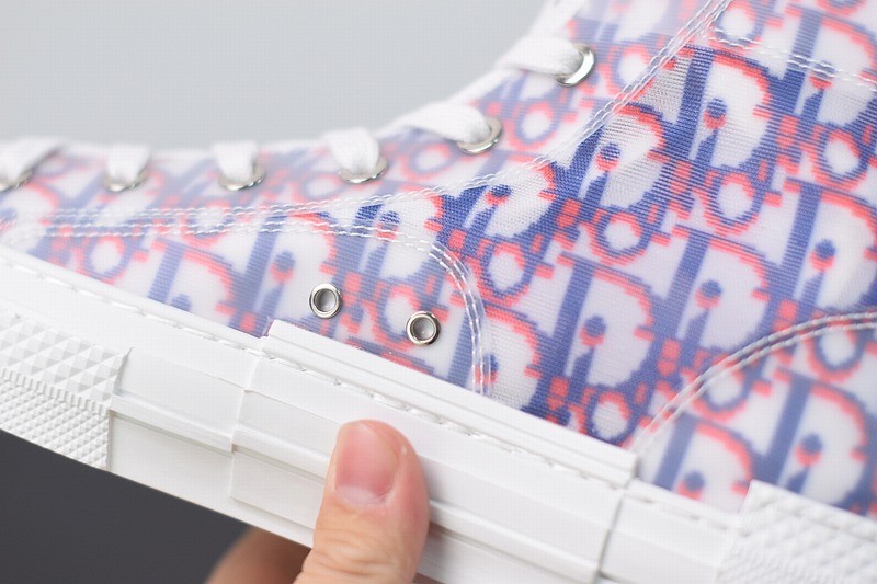 Dior B23 High Top Red Blue Oblique Dior B23 High Top Red Blue Oblique