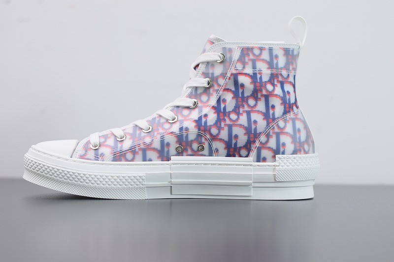 Dior B23 High Top Red Blue Oblique Dior B23 High Top Red Blue Oblique