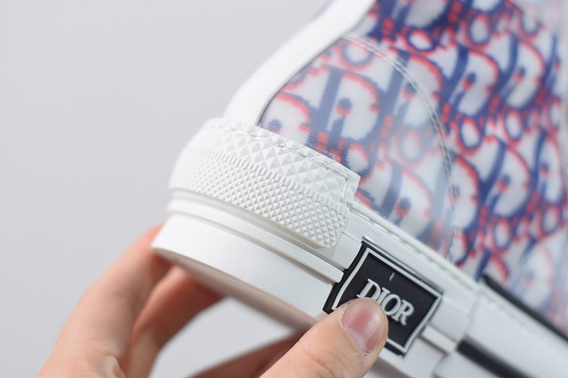 Dior B23 High Top Red Blue Oblique Dior B23 High Top Red Blue Oblique