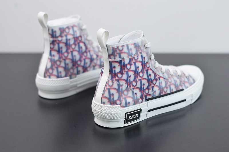 Dior B23 High Top Red Blue Oblique Dior B23 High Top Red Blue Oblique