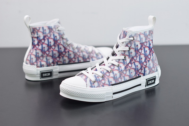 Dior B23 High Top Red Blue Oblique Dior B23 High Top Red Blue Oblique