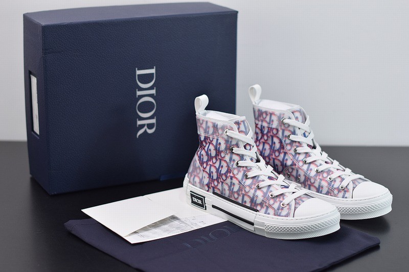 Dior B23 High Top Red Blue Oblique Dior B23 High Top Red Blue Oblique