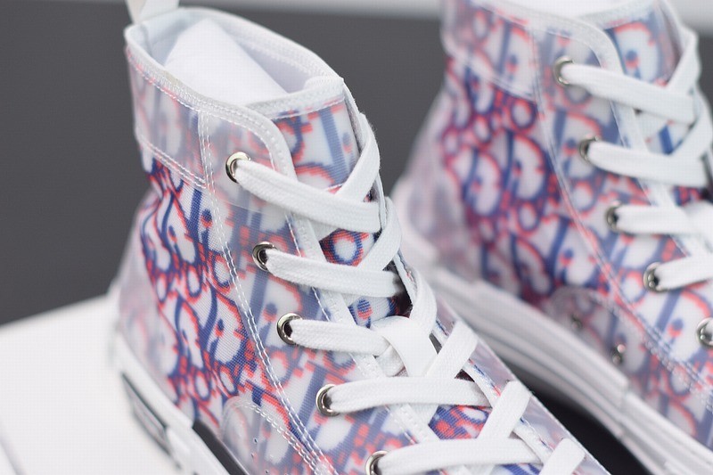 Dior B23 High Top Red Blue Oblique Dior B23 High Top Red Blue Oblique