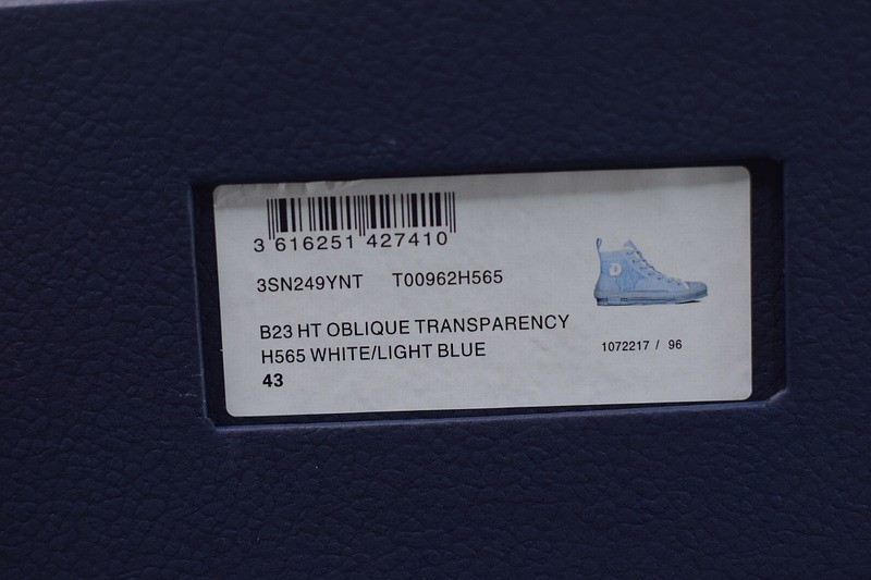 Dior B23 High Top Daniel Arsham Light Blue Dior B23 High Top Daniel Arsham Light Blue