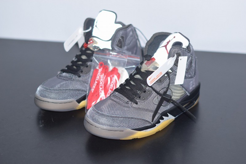 Jordan 5 Retro Off-White Black Jordan 5 Retro Off-White Black