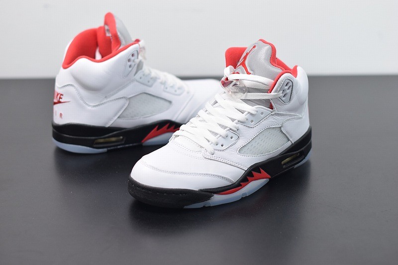 Jordan 5 Retro Fire Red Silver Tongue Jordan 5 Retro Fire Red Silver Tongue