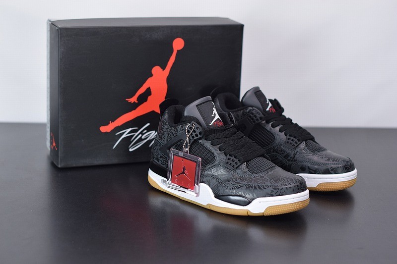 Jordan 4 Retro Laser Black Gum Jordan 4 Retro Laser Black Gum