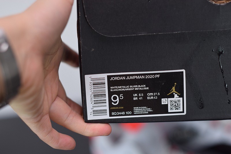 Jordan Jumpman 2020 PF White Metallic Silver Black Jordan Jumpman 2020 PF White Metallic Silver Black