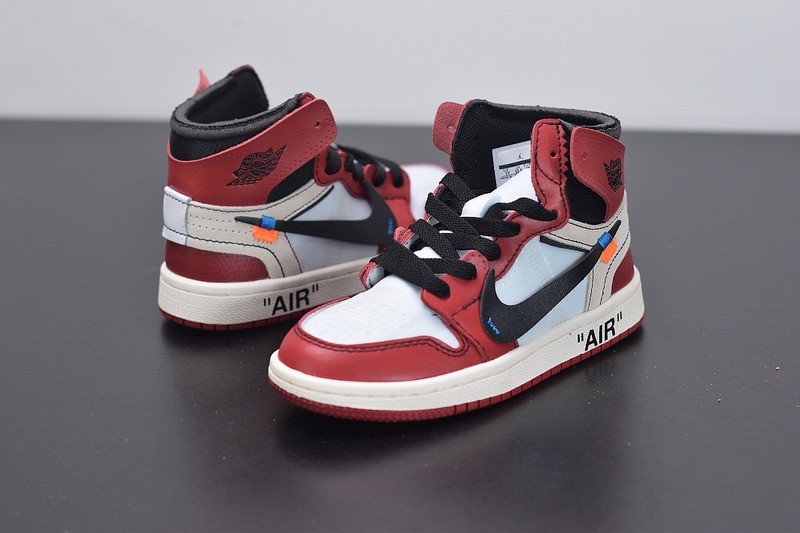 Kids Jordan 1 Retro Off-White Chicago Kids Jordan 1 Retro Off-White Chicago