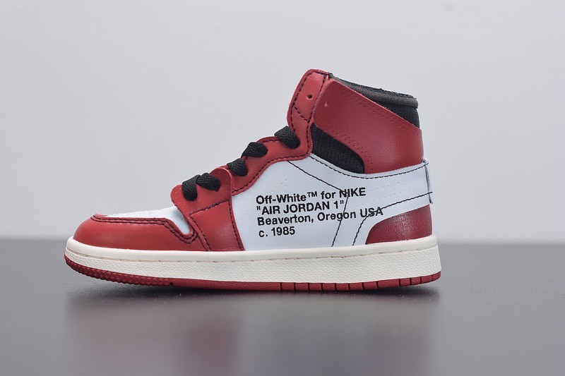 Kids Jordan 1 Retro Off-White Chicago Kids Jordan 1 Retro Off-White Chicago