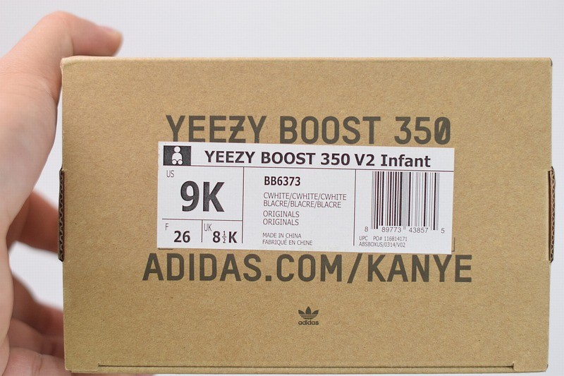Kids Yeezy Boost 350 V2 Cream/Triple White Kids Yeezy Boost 350 V2 Cream/Triple White